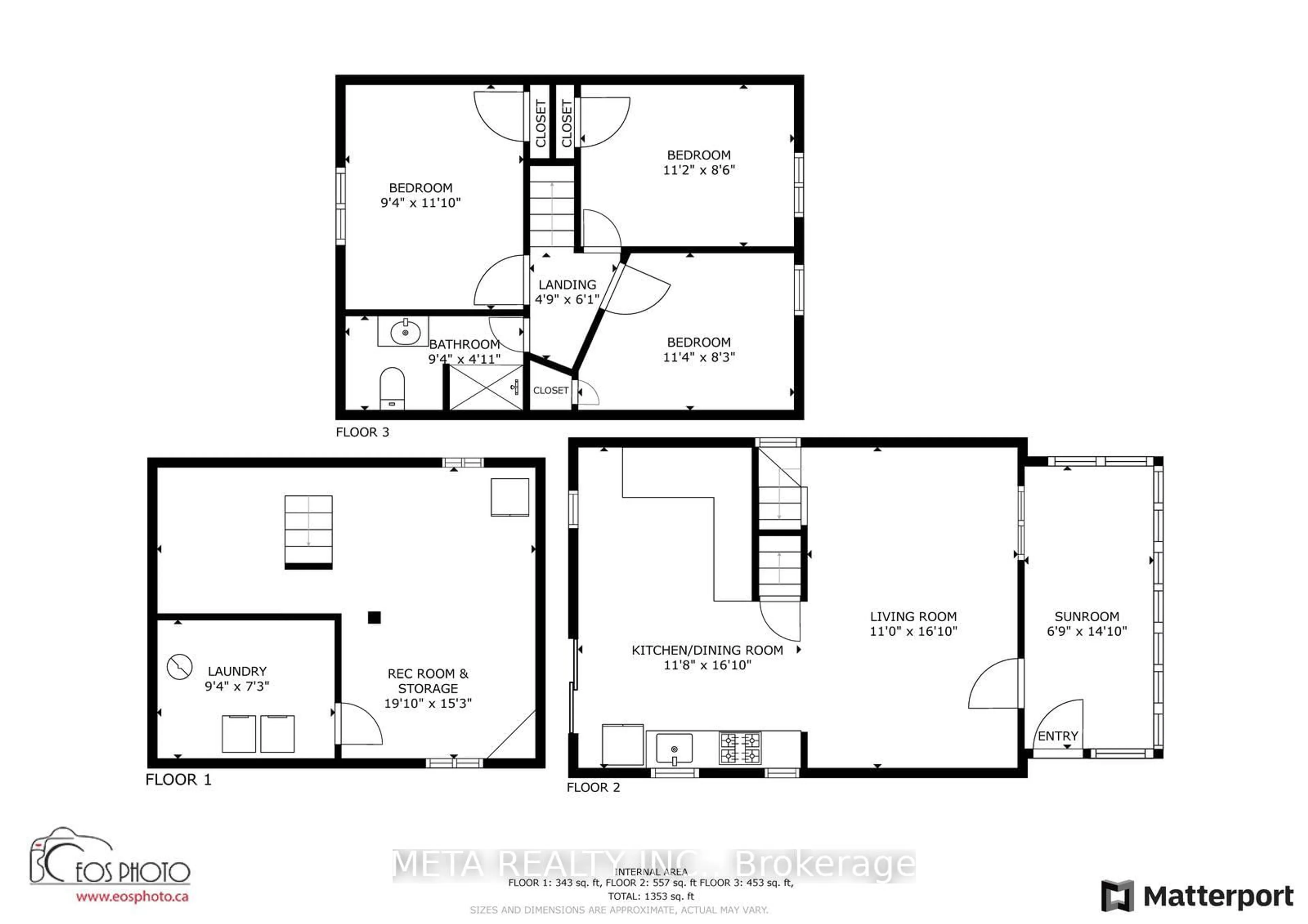 Floor plan for 340 French St, Oshawa Ontario L1G 5N7