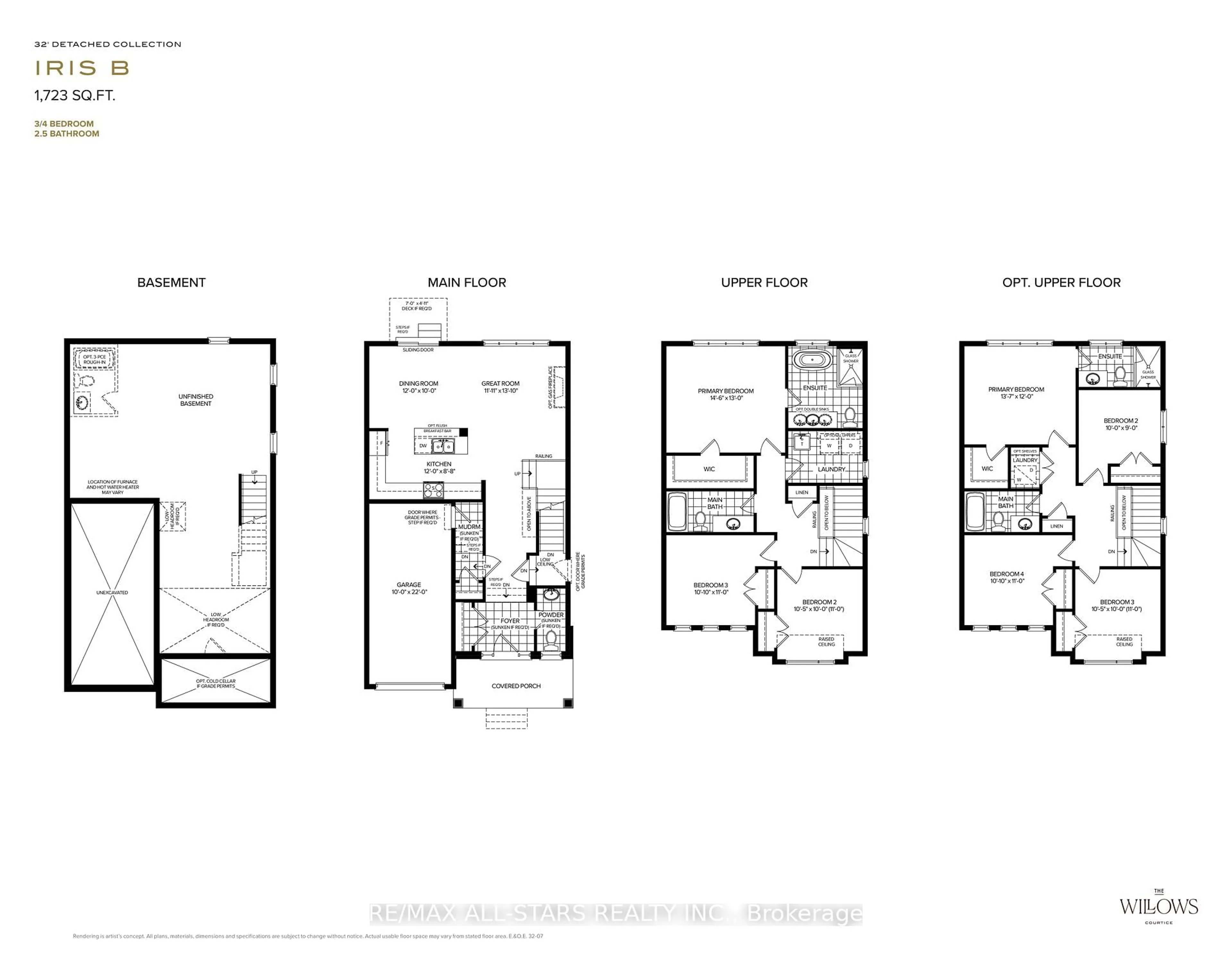 Floor plan for 1828 Nash Rd #Lot 76, Clarington Ontario L1E 2M2