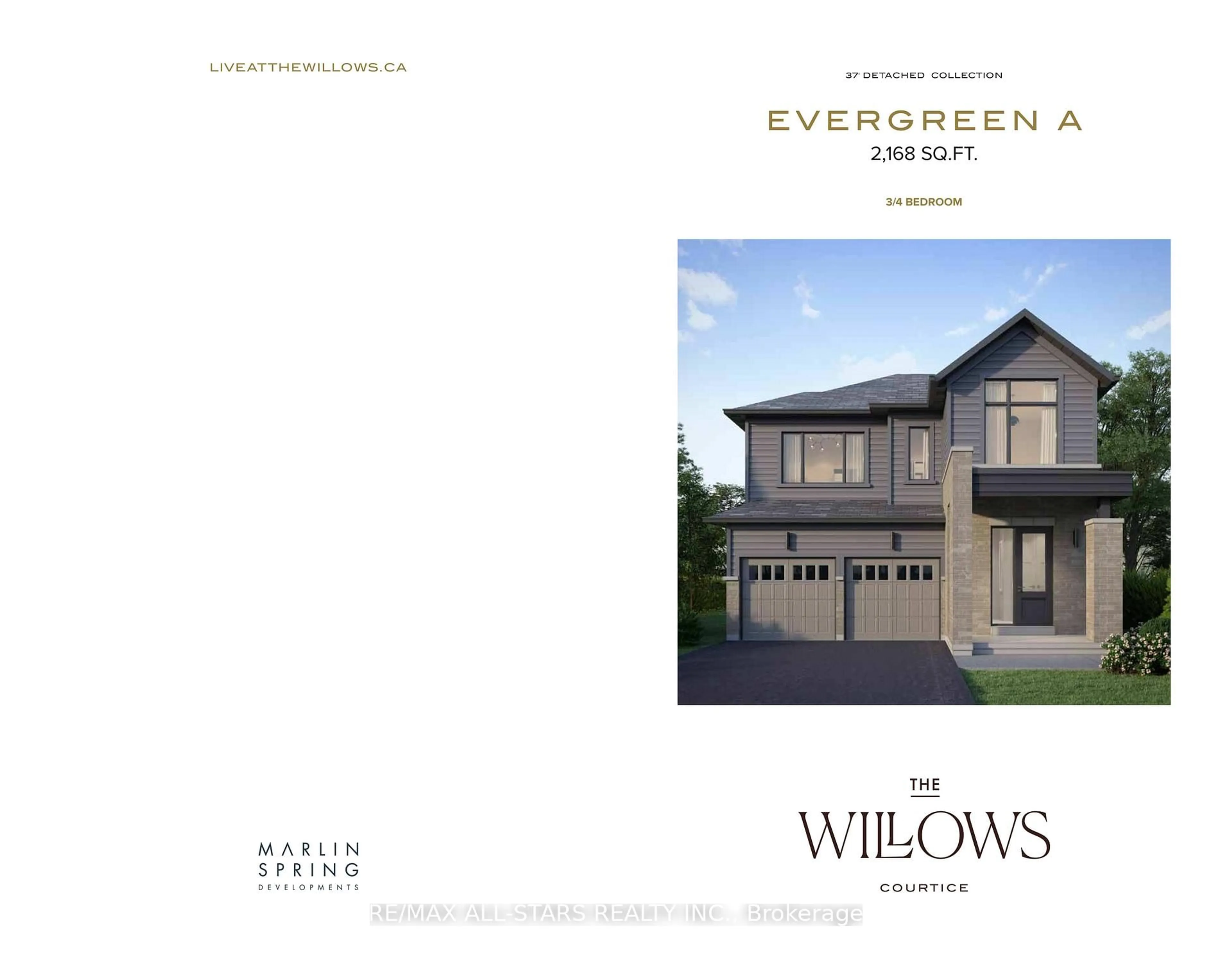 Home with vinyl exterior material, street for 1828 Nash Rd #Lot 87, Clarington Ontario L1E 2M2