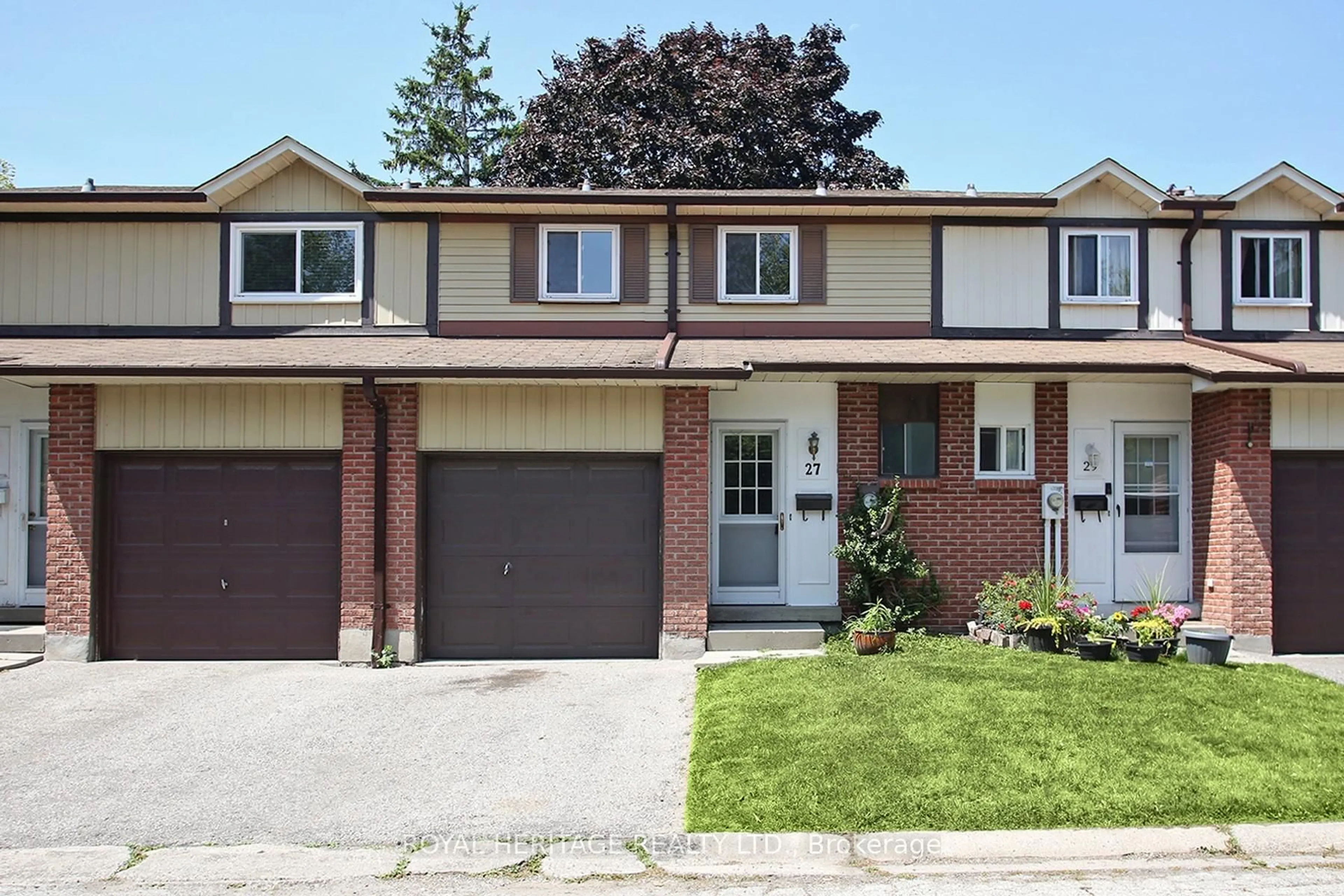 Home with brick exterior material, street for 27 Parker Cres, Ajax Ontario L1S 3R4