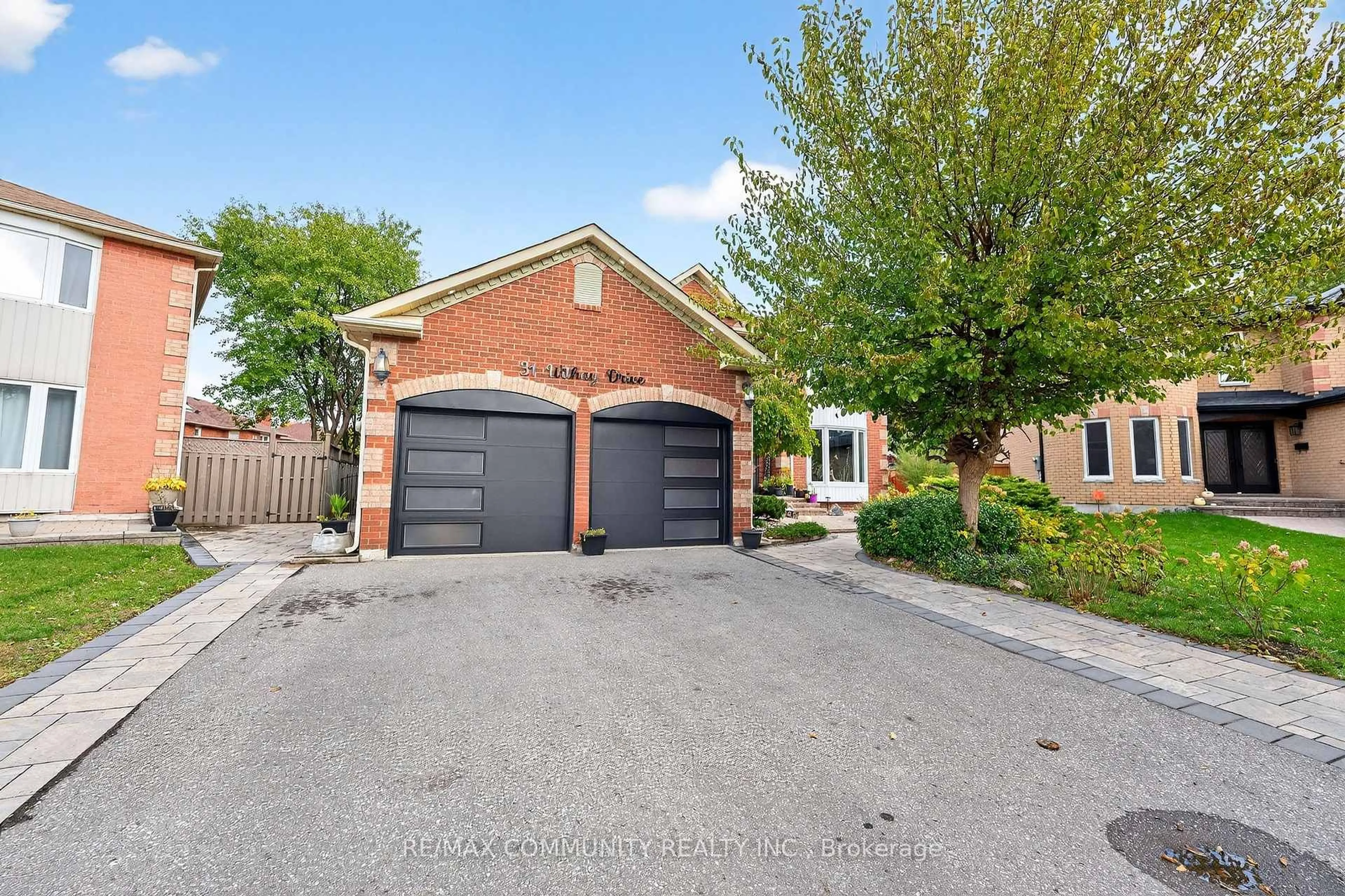 Home with brick exterior material, street for 31 Withay Dr, Ajax Ontario L1T 3J8