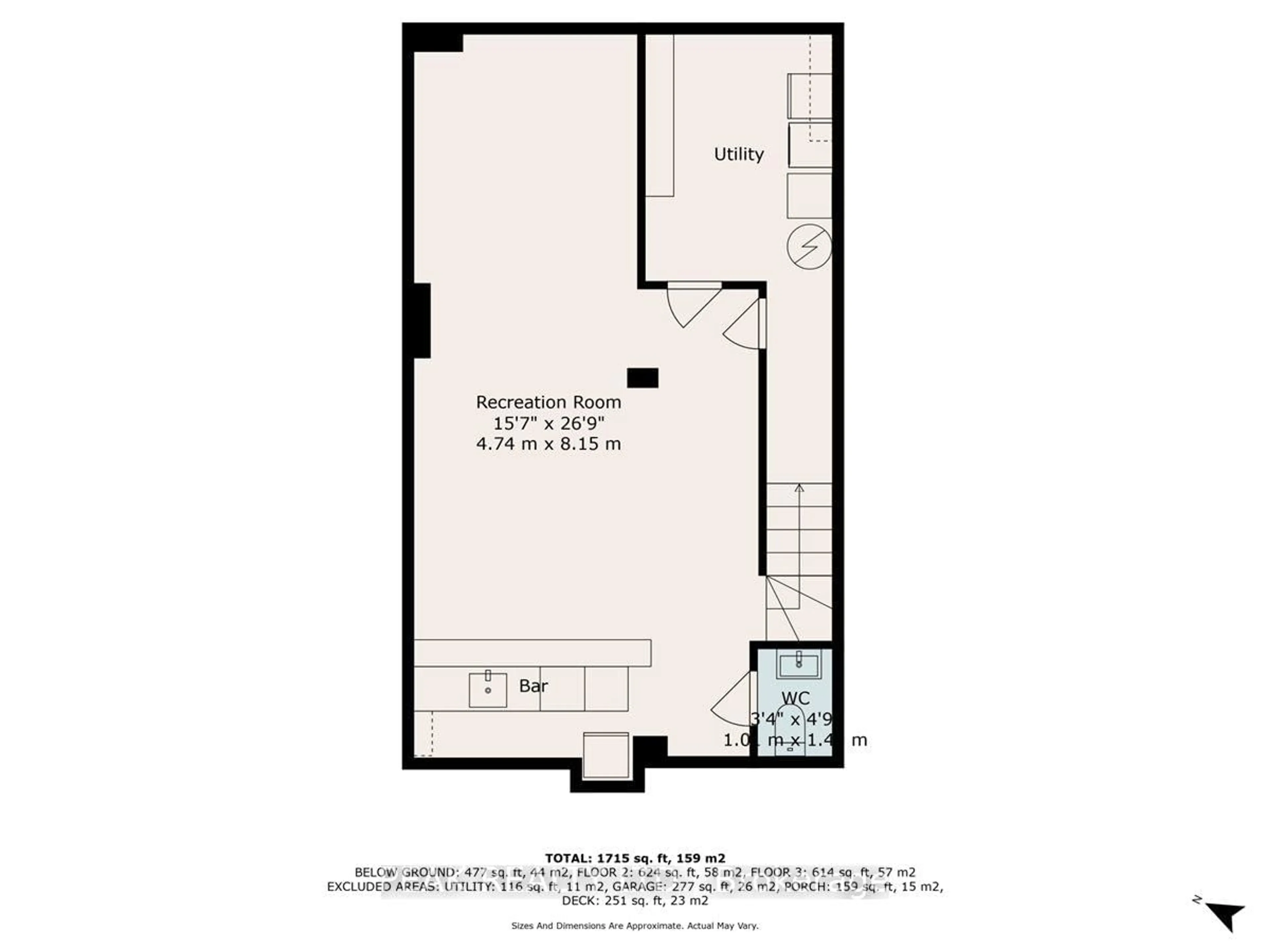 Floor plan for 80 Fry Cres, Clarington Ontario L1C 4Y3