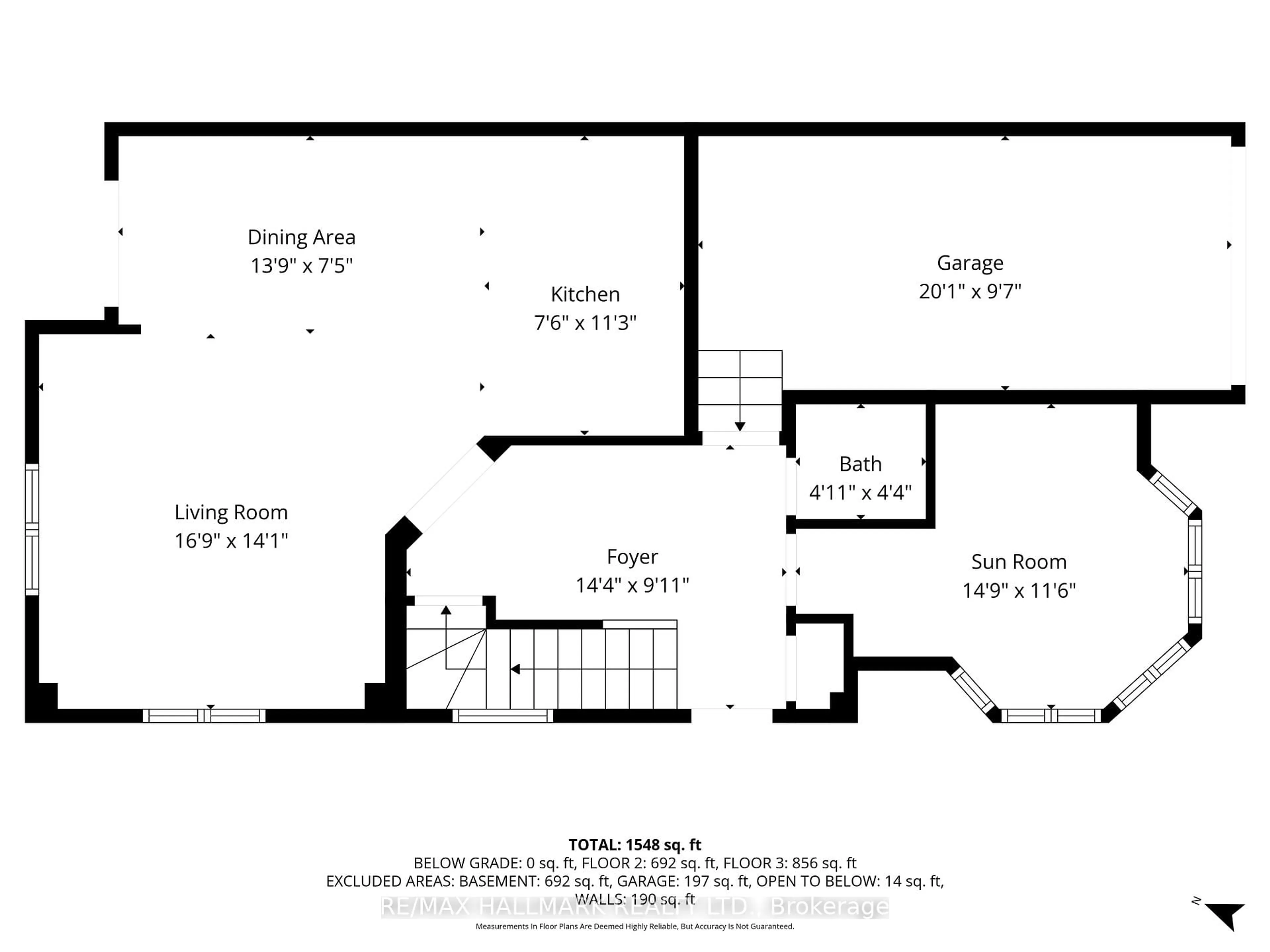Floor plan for 2 Telstar Way, Whitby Ontario L1M 0G2