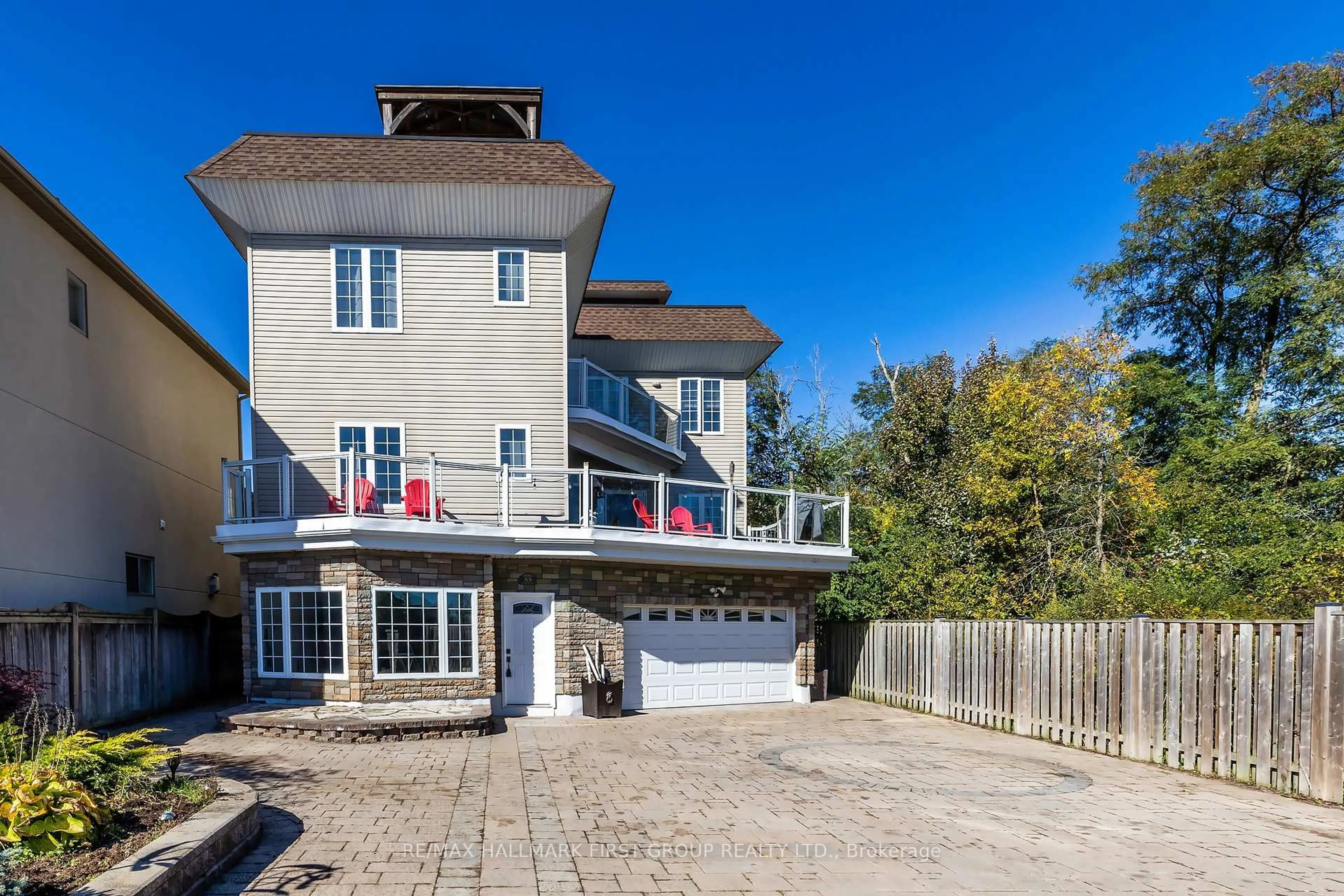 A pic from outside/outdoor area/front of a property/back of a property/a pic from drone, unknown for 55 Ontoro Blvd, Ajax Ontario L1Z 1X6