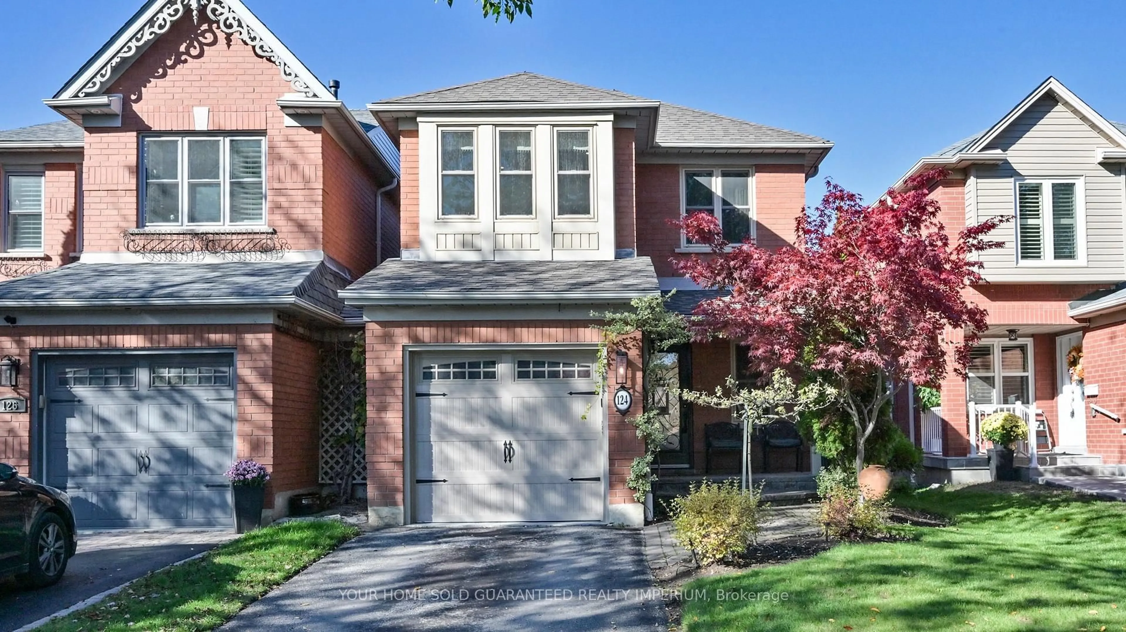 Home with brick exterior material, street for 124 Thicket Cres, Pickering Ontario L1V 6S6