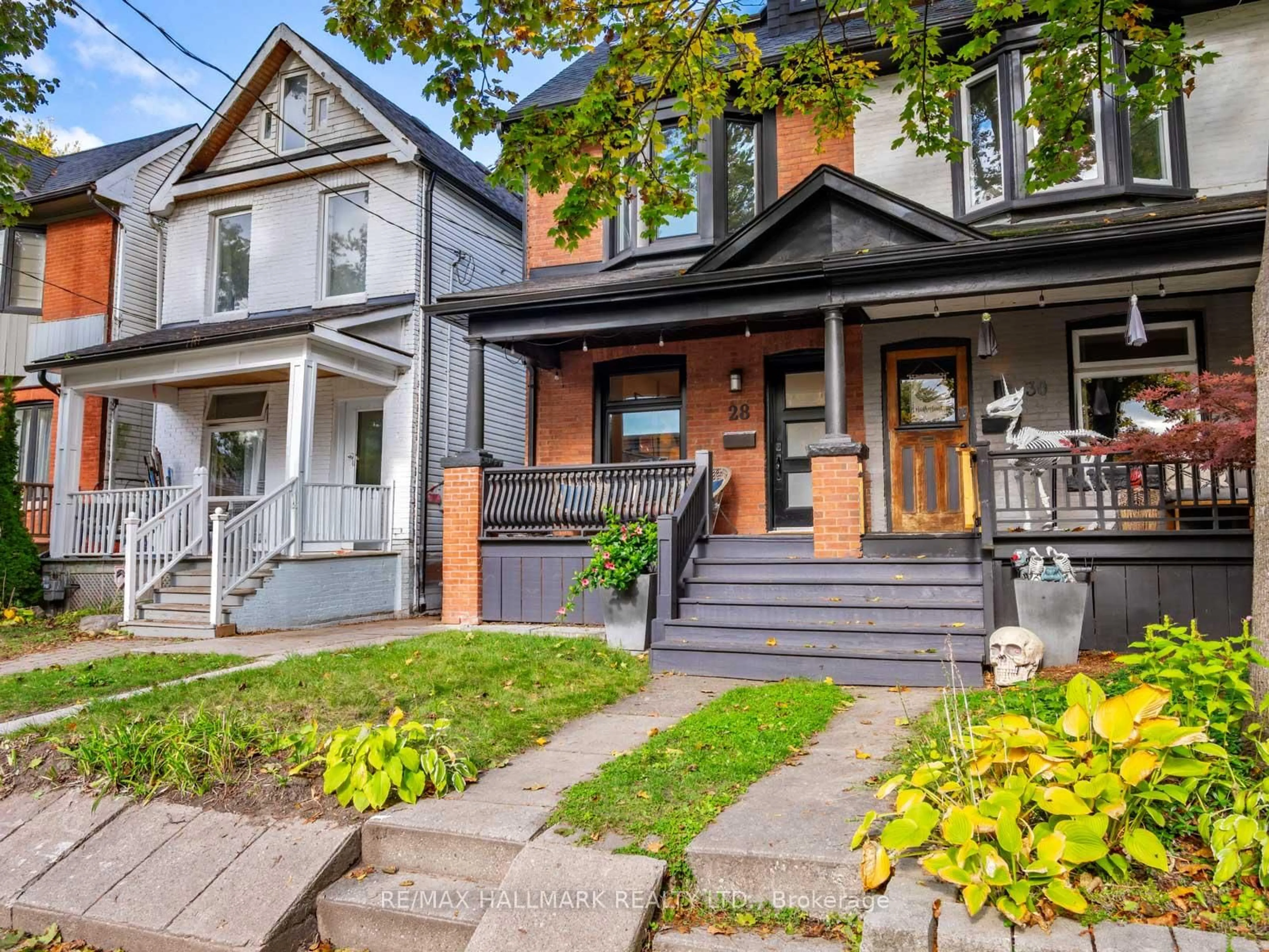 Home with brick exterior material, street for 28 Sproat Ave, Toronto Ontario M4M 1W4