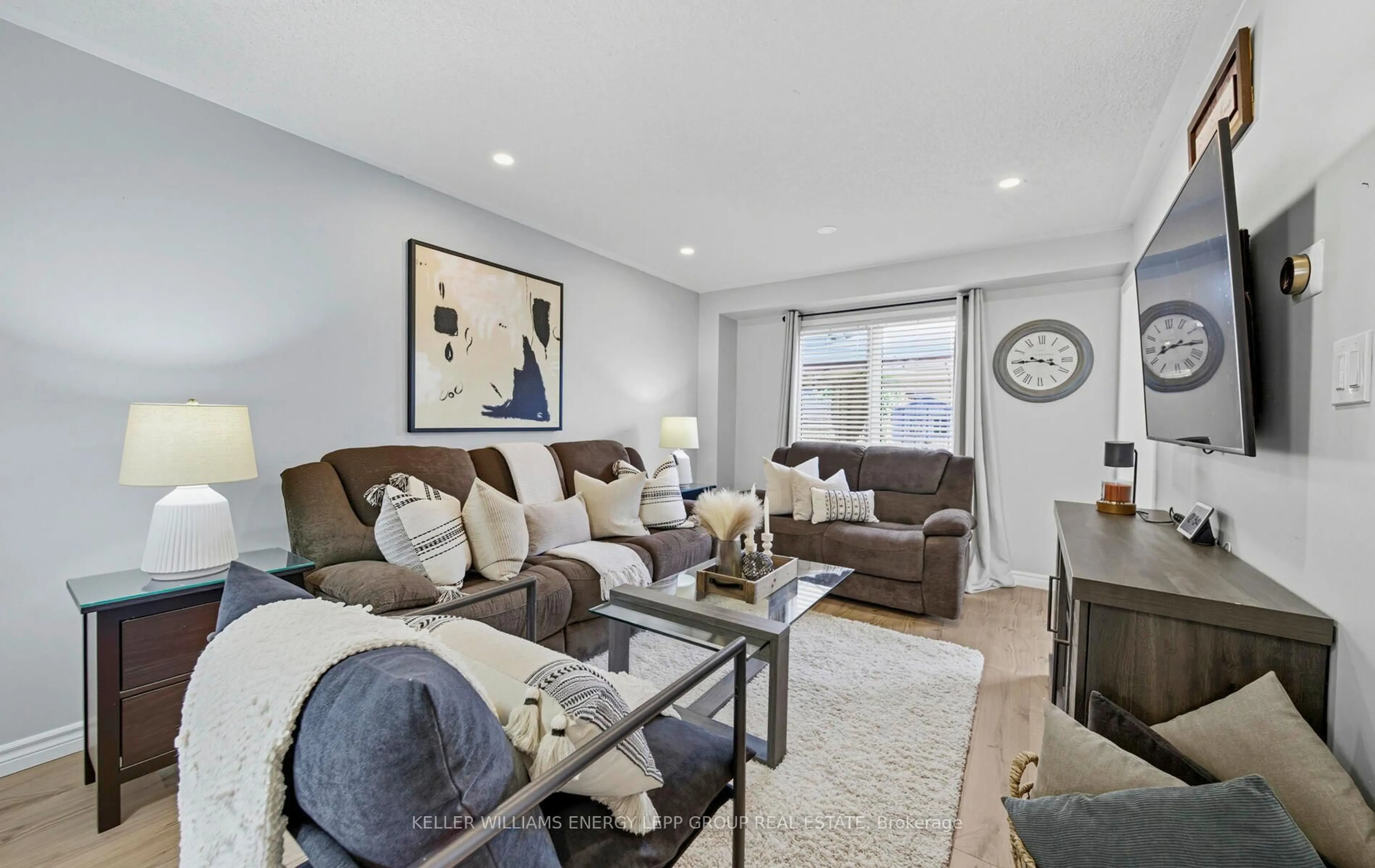 Living room with furniture, unknown for 73 Cecil Found Cres, Clarington Ontario L1E 2W1