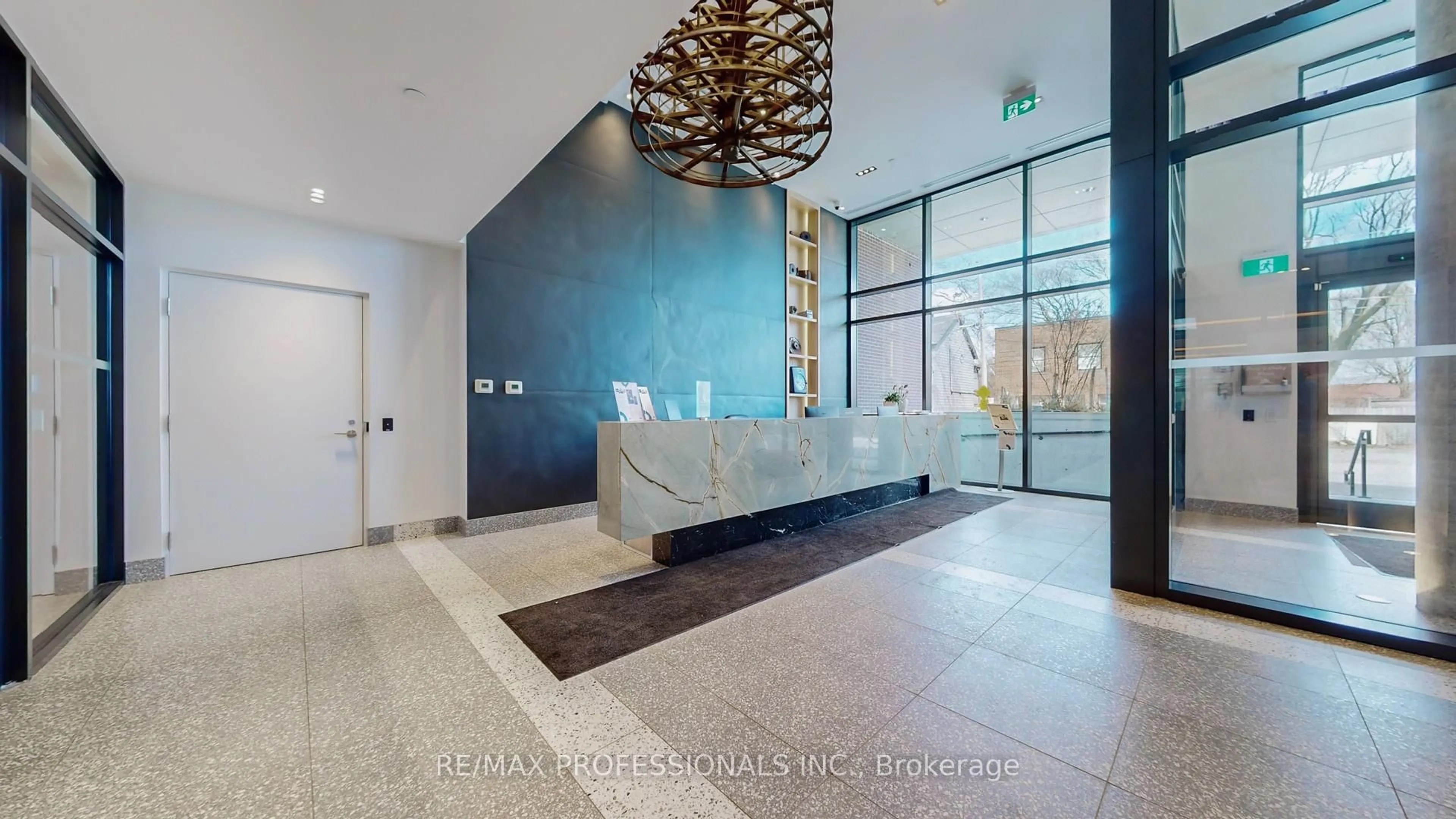 Indoor foyer for 150 Logan Ave #311, Toronto Ontario M4M 0E4