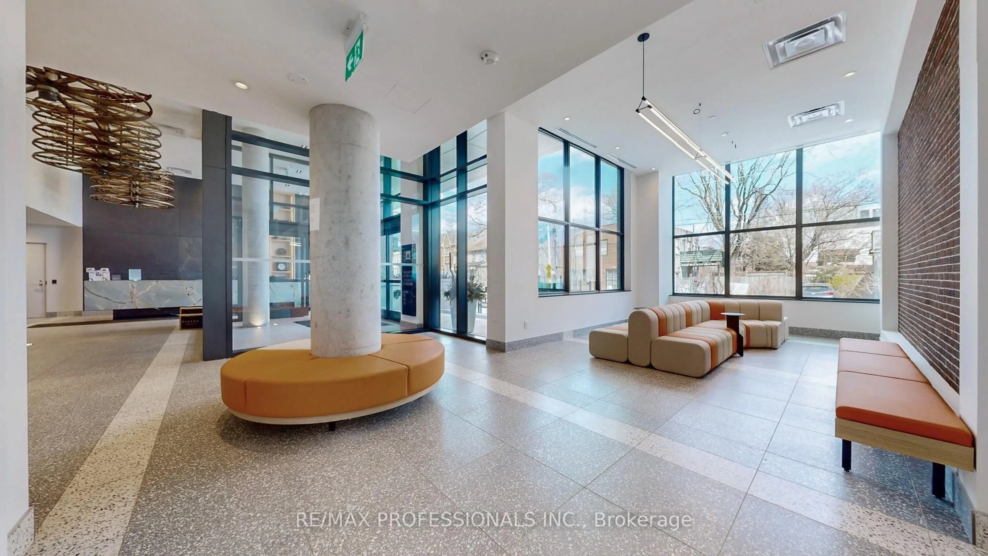 Indoor foyer for 150 Logan Ave #311, Toronto Ontario M4M 0E4