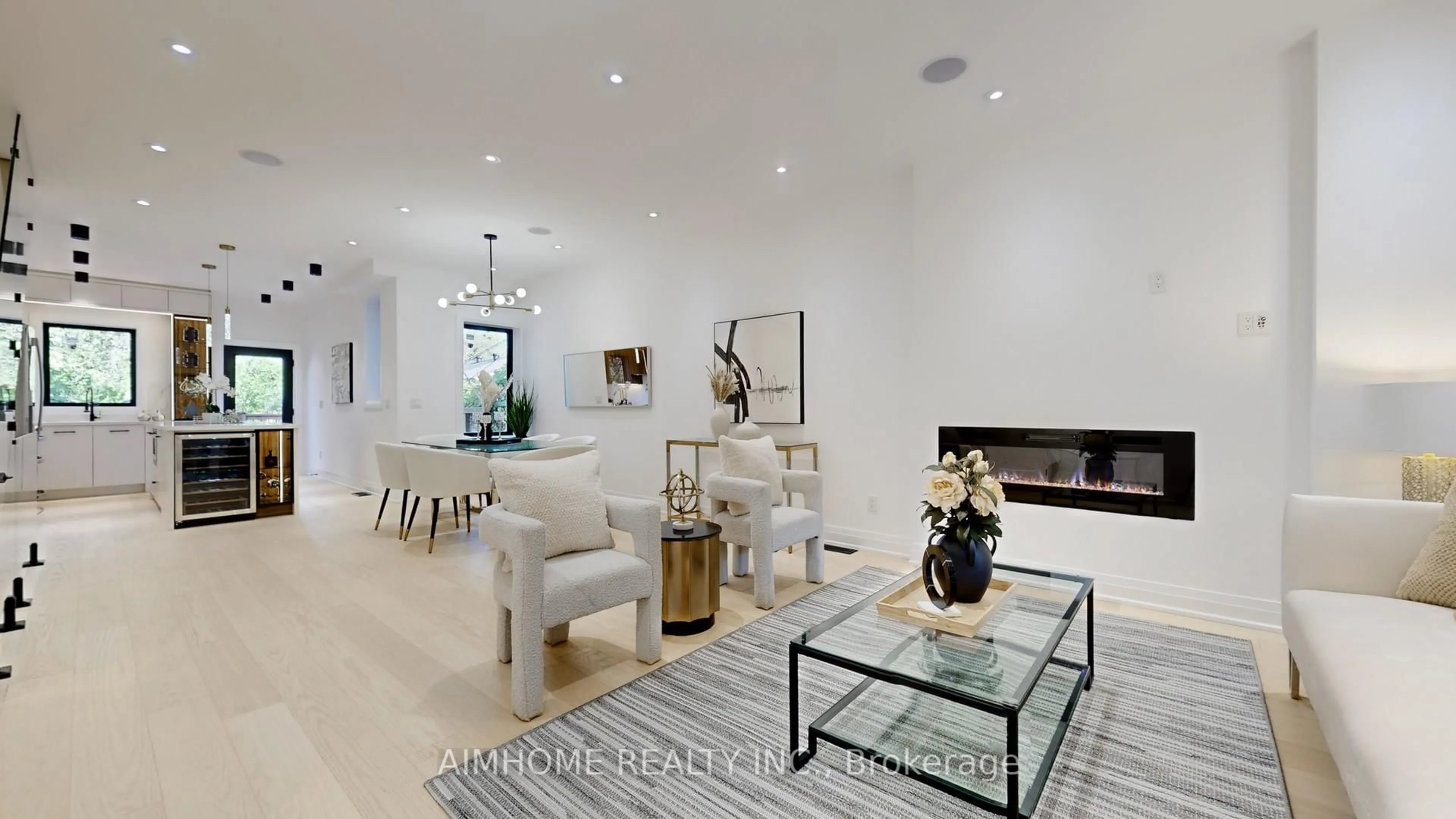 Living room with furniture, ceramic/tile floor for 38 Sparkhall Ave, Toronto Ontario M4K 1G5