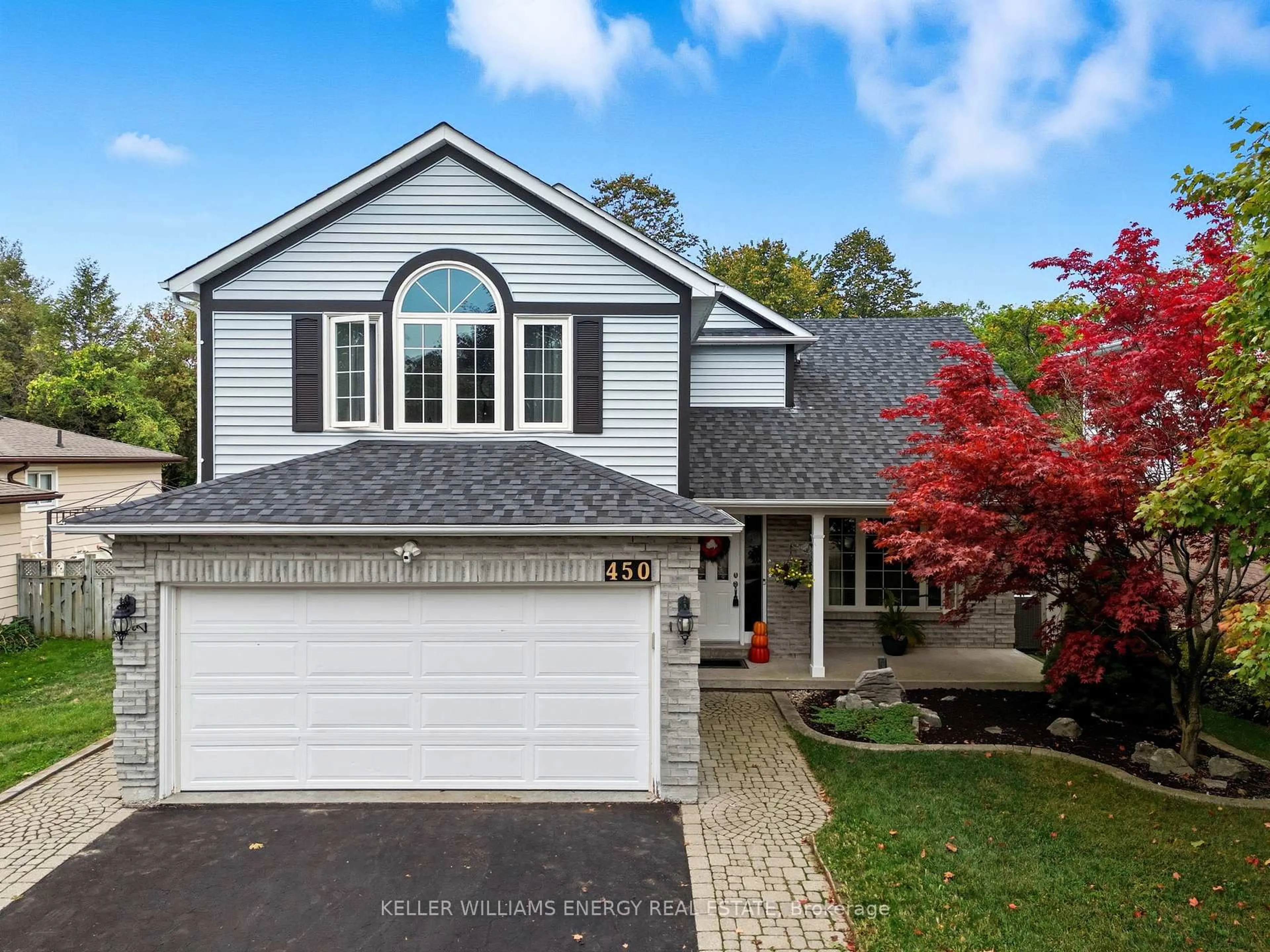 Home with vinyl exterior material, street for 450 Safari Dr, Oshawa Ontario L1K 1B6