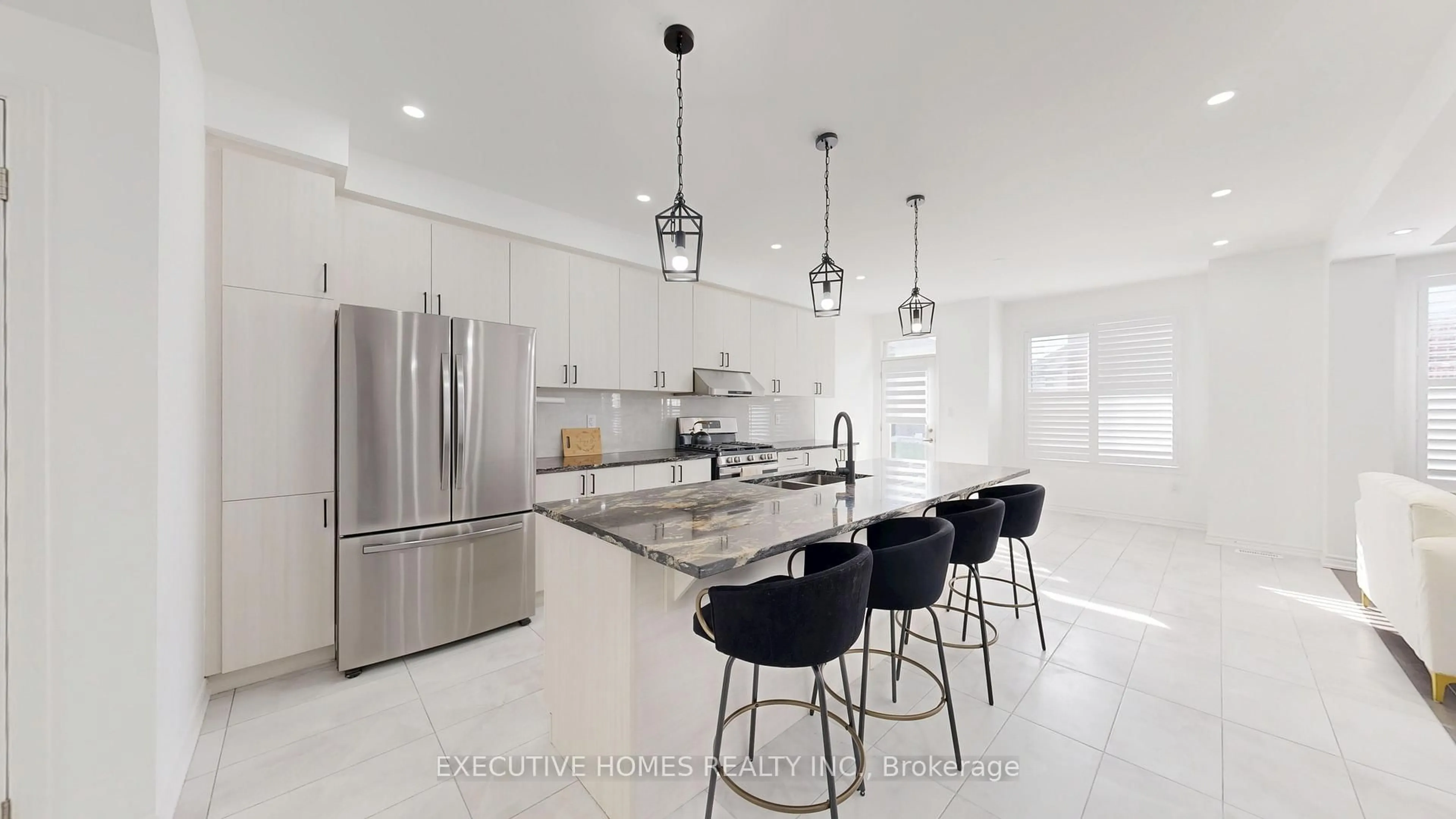 Contemporary kitchen, ceramic/tile floor for 2885 Foxden Sq, Pickering Ontario L1X 0N9