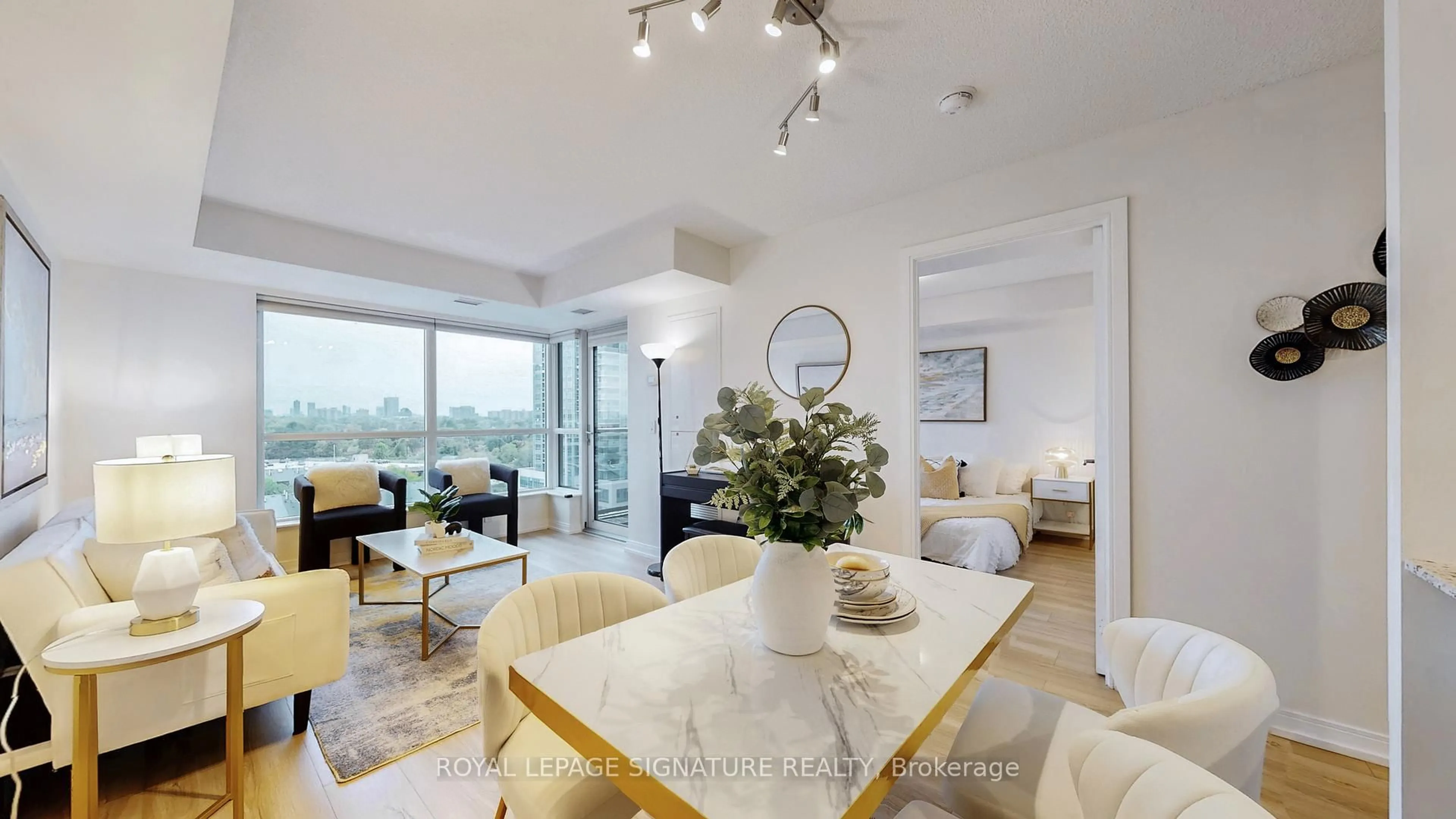 Living room with furniture, unknown for 181 Village Green Sq #915, Toronto Ontario M1S 0L3