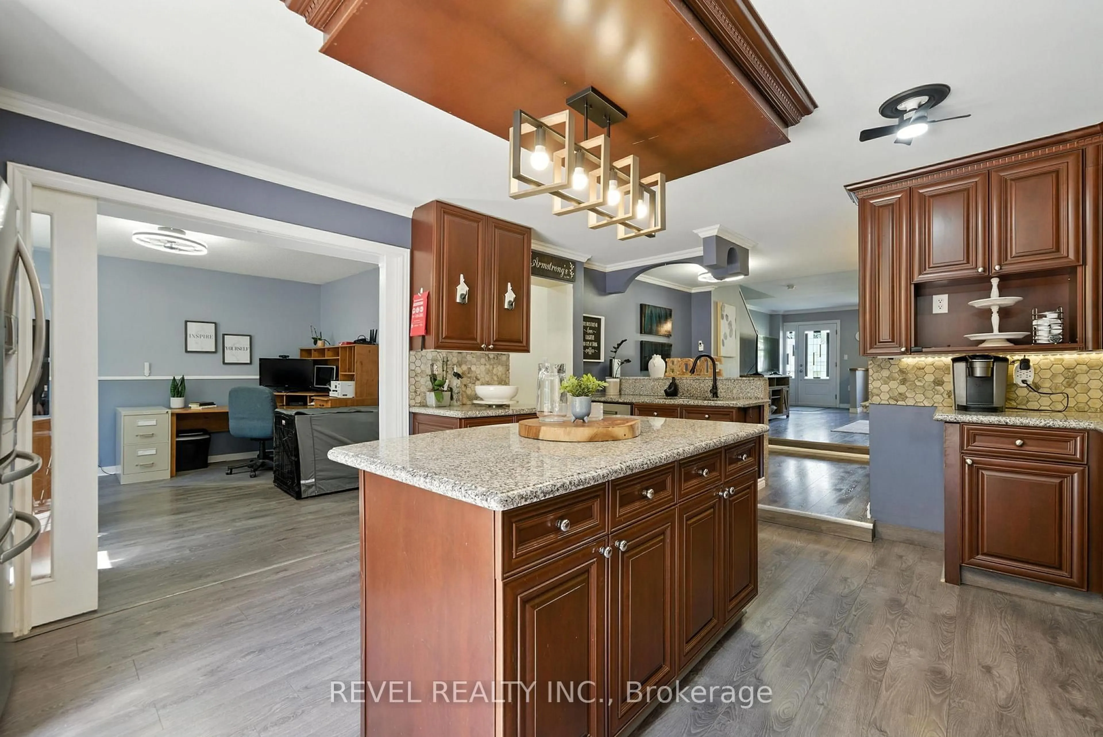 Open concept kitchen, ceramic/tile floor for 57 Rosehill Blvd, Oshawa Ontario L1J 5G6