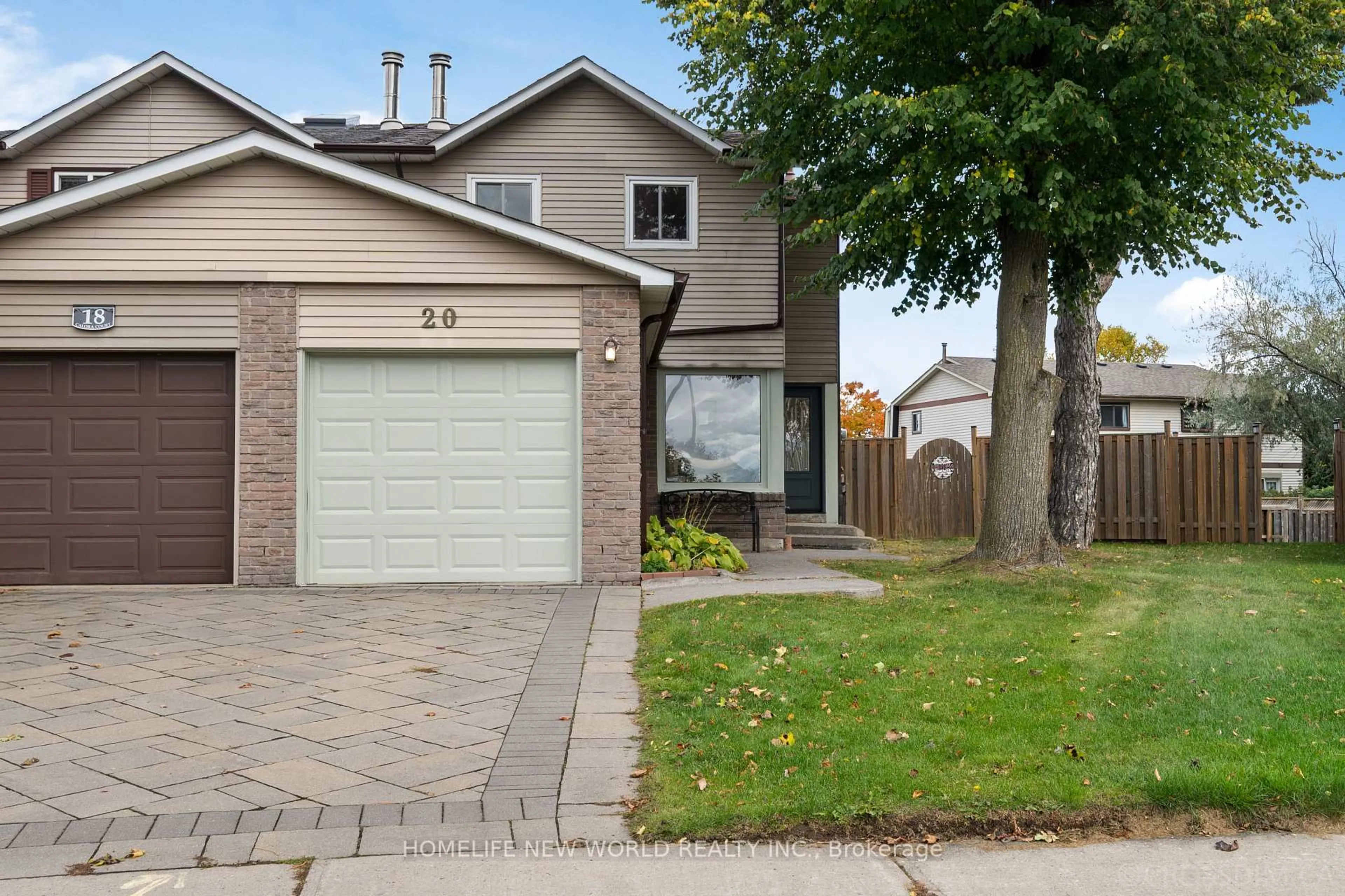 Home with brick exterior material, street for 20 Calora Crt, Toronto Ontario M1W 2Z9