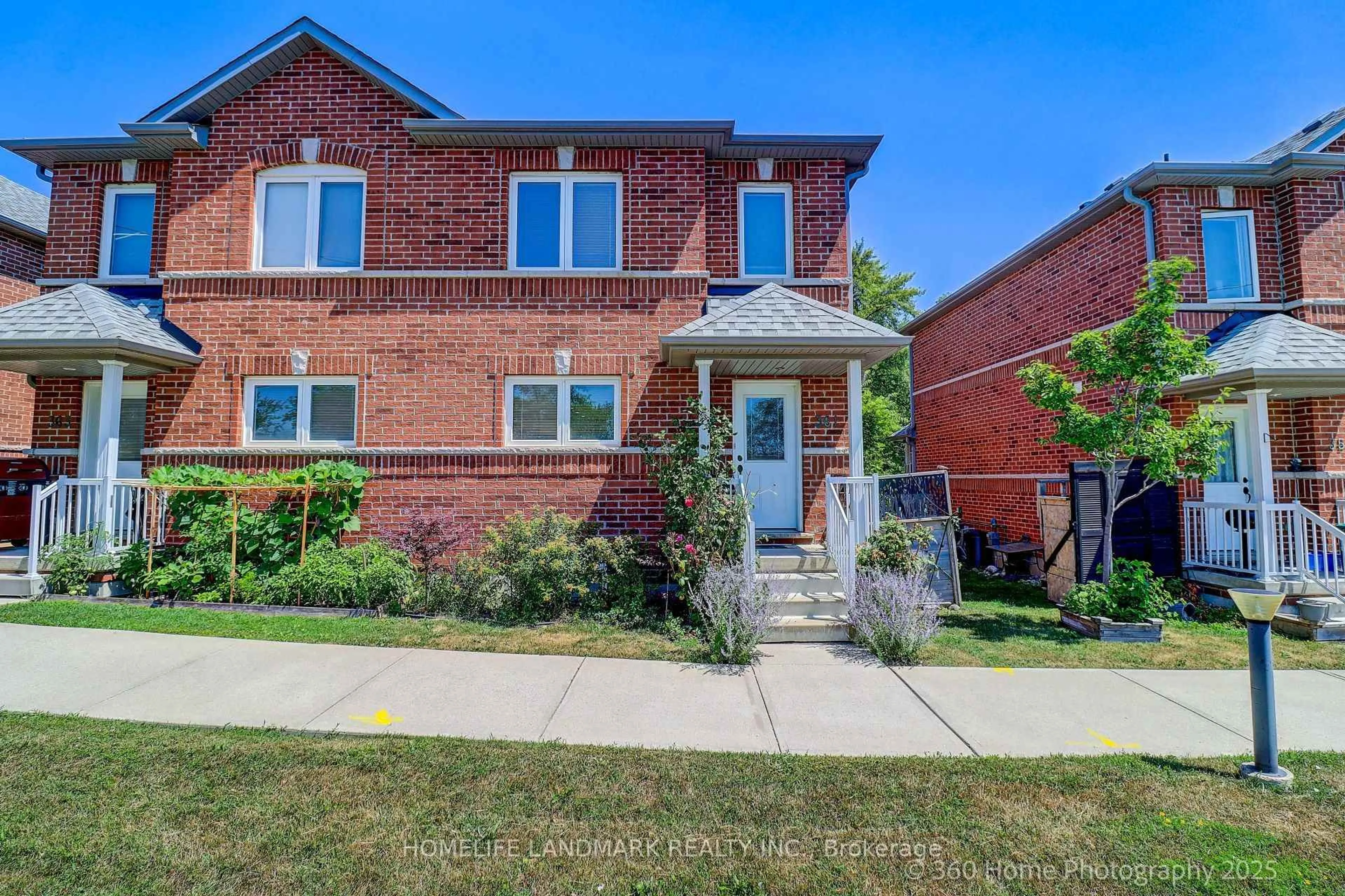 Home with brick exterior material, street for 361 Birchmount Rd #3, Toronto Ontario M1K 1M6