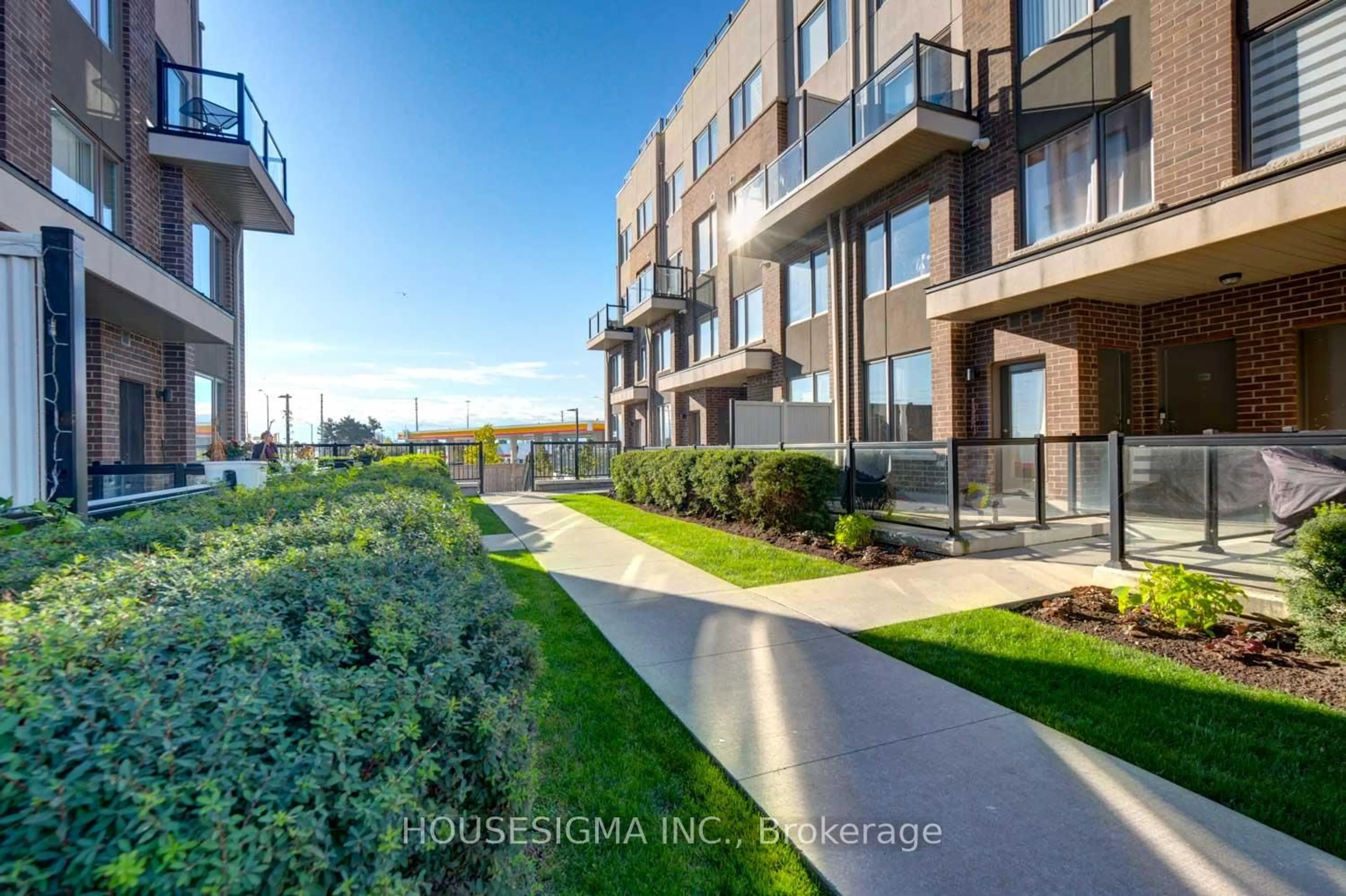 A pic from outside/outdoor area/front of a property/back of a property/a pic from drone, water/lake/river/ocean view for 1460 Whites Rd #408, Pickering Ontario L1V 0E8