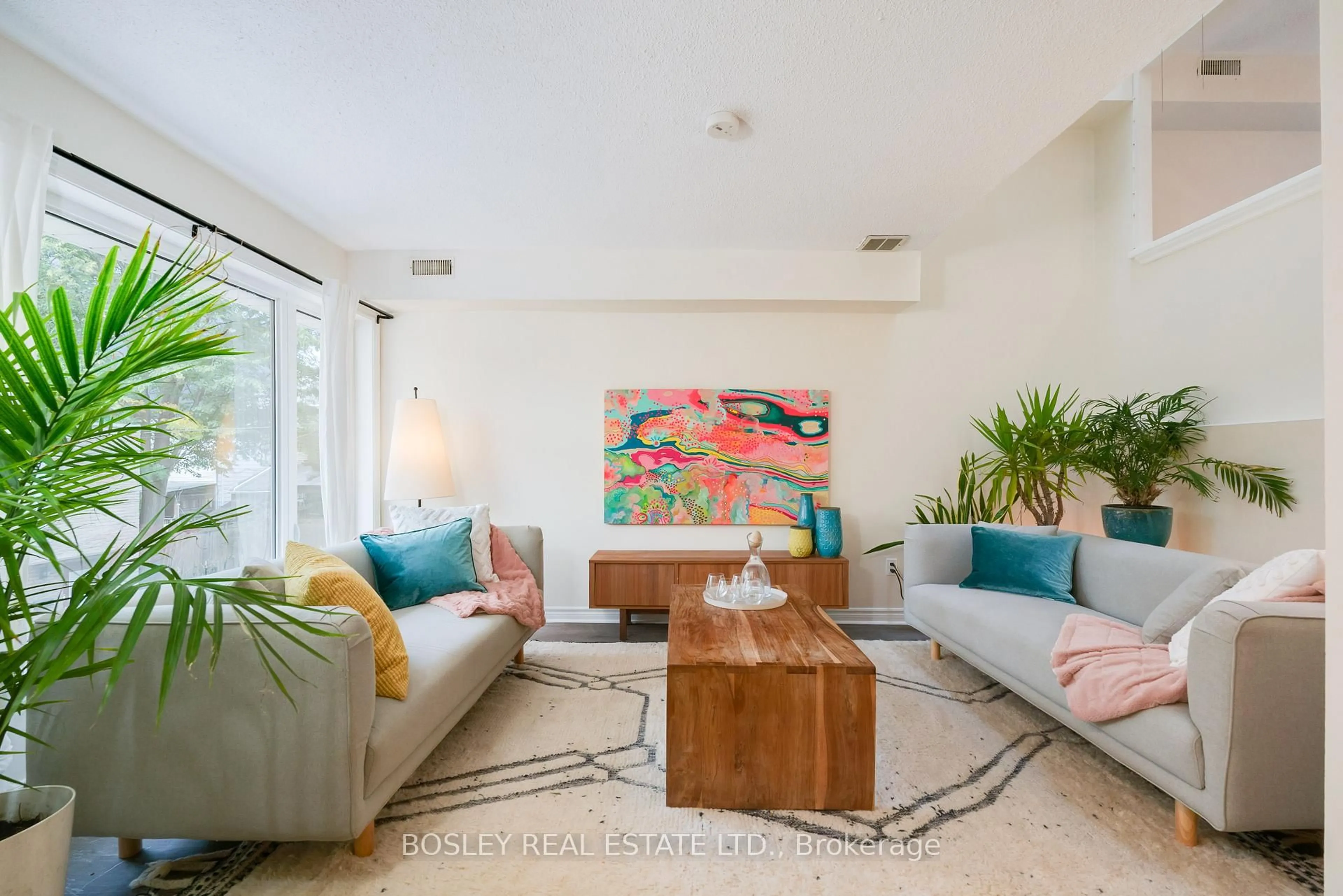 Living room with furniture, unknown for 83 Pape Ave #7, Toronto Ontario M4M 2V5