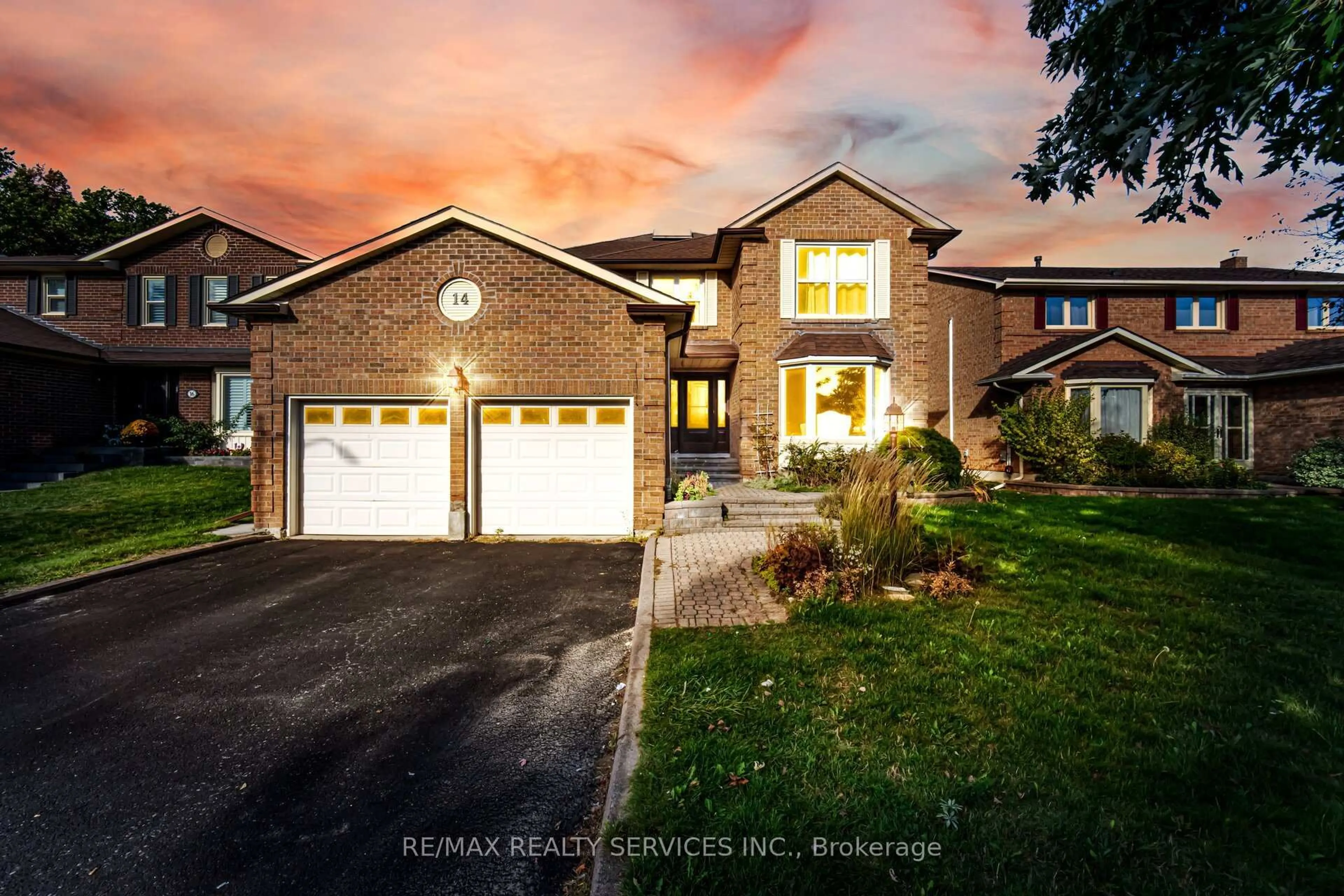 Home with brick exterior material, street for 14 Milner Cres, Ajax Ontario L1S 4W3