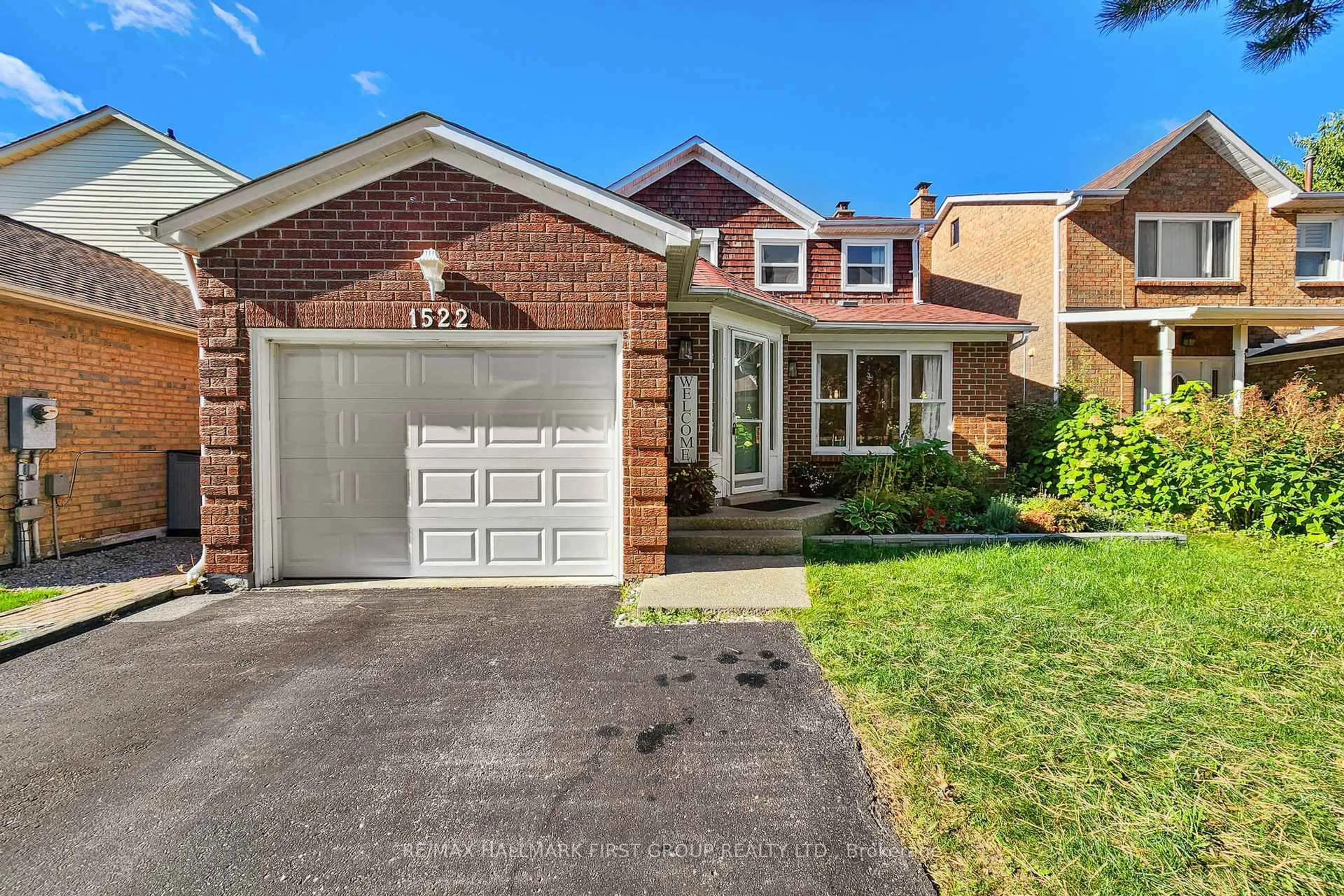 Home with brick exterior material, street for 1522 Amberlea Rd, Pickering Ontario L1V 4T7