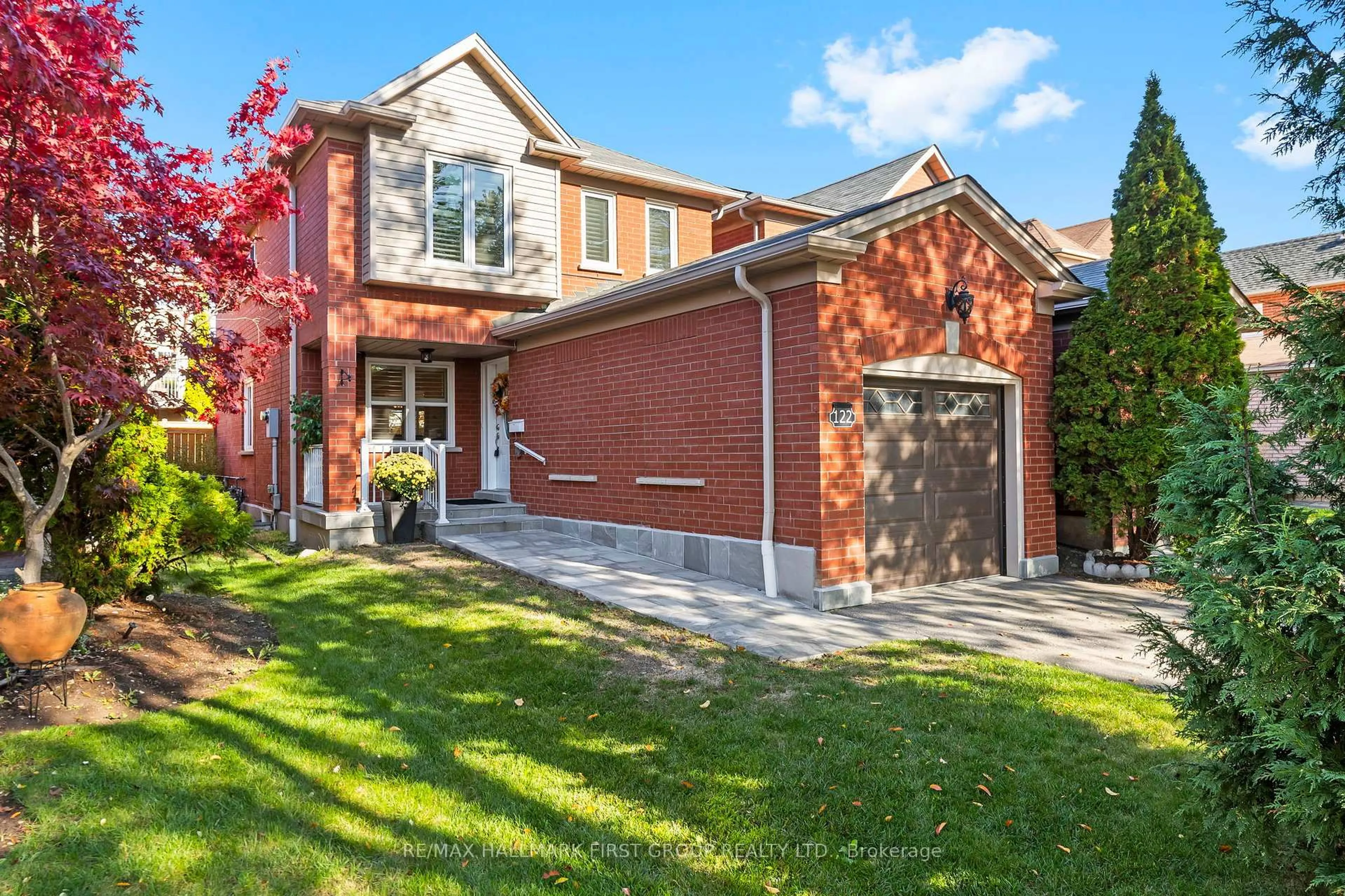Home with brick exterior material, street for 122 Thicket Cres, Pickering Ontario L1V 6S6