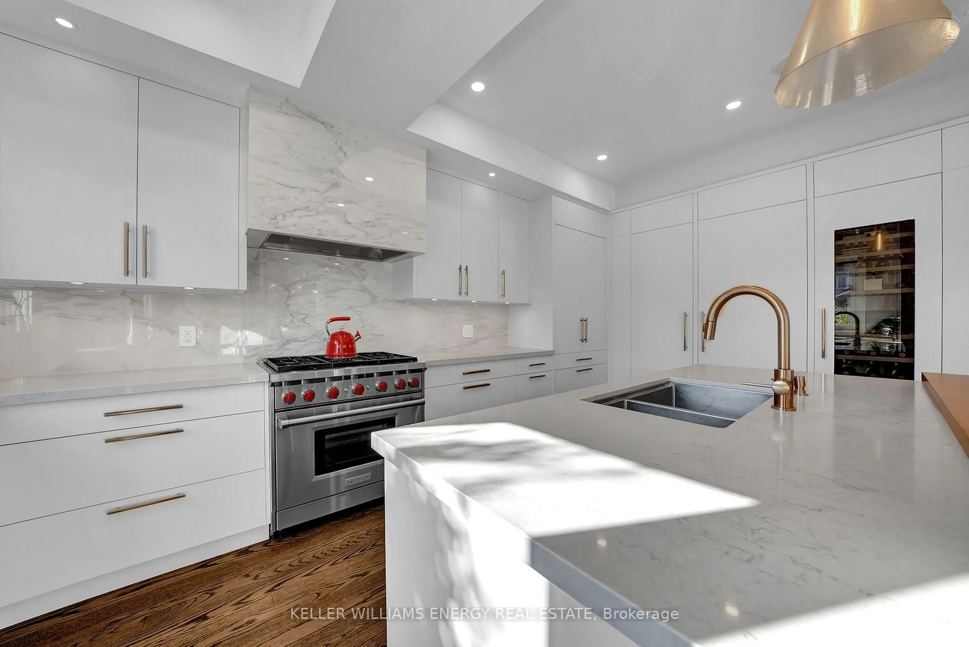 Contemporary kitchen, ceramic/tile floor for 402 Bovin Ave, Oshawa Ontario L1L 0C6