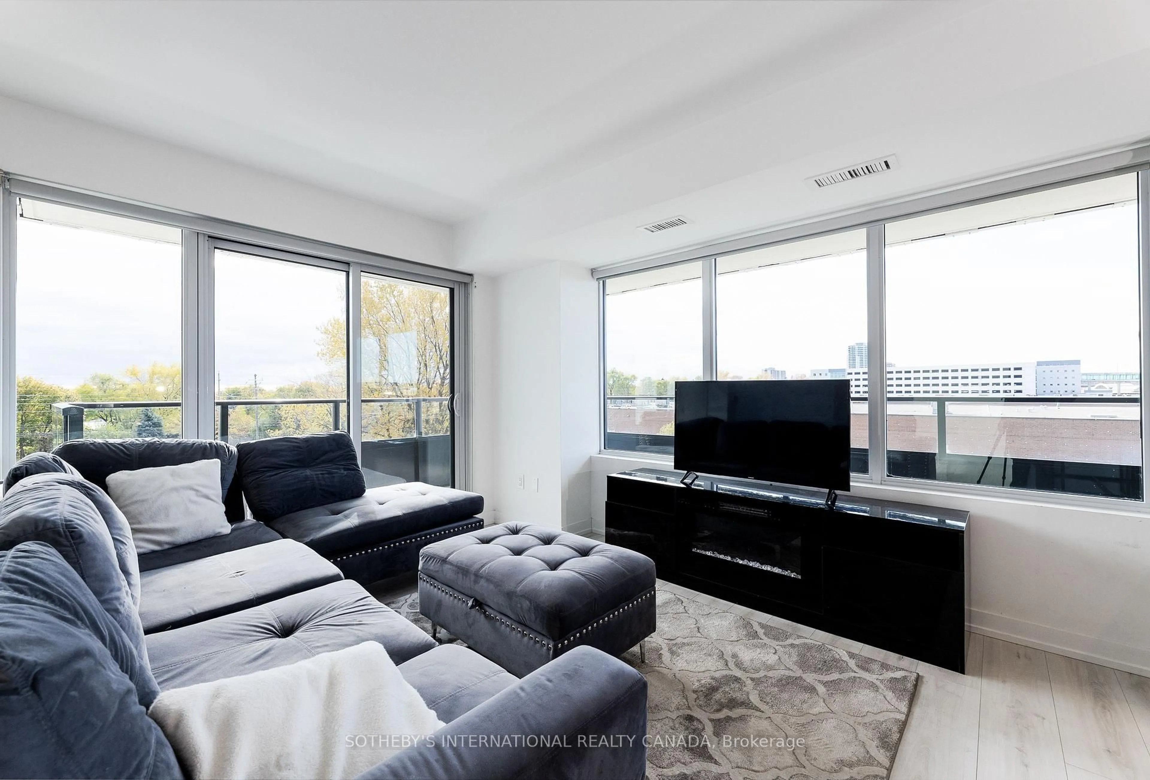 Living room with furniture, unknown for 1435 Celebration Dr #303, Pickering Ontario L1W 0C4