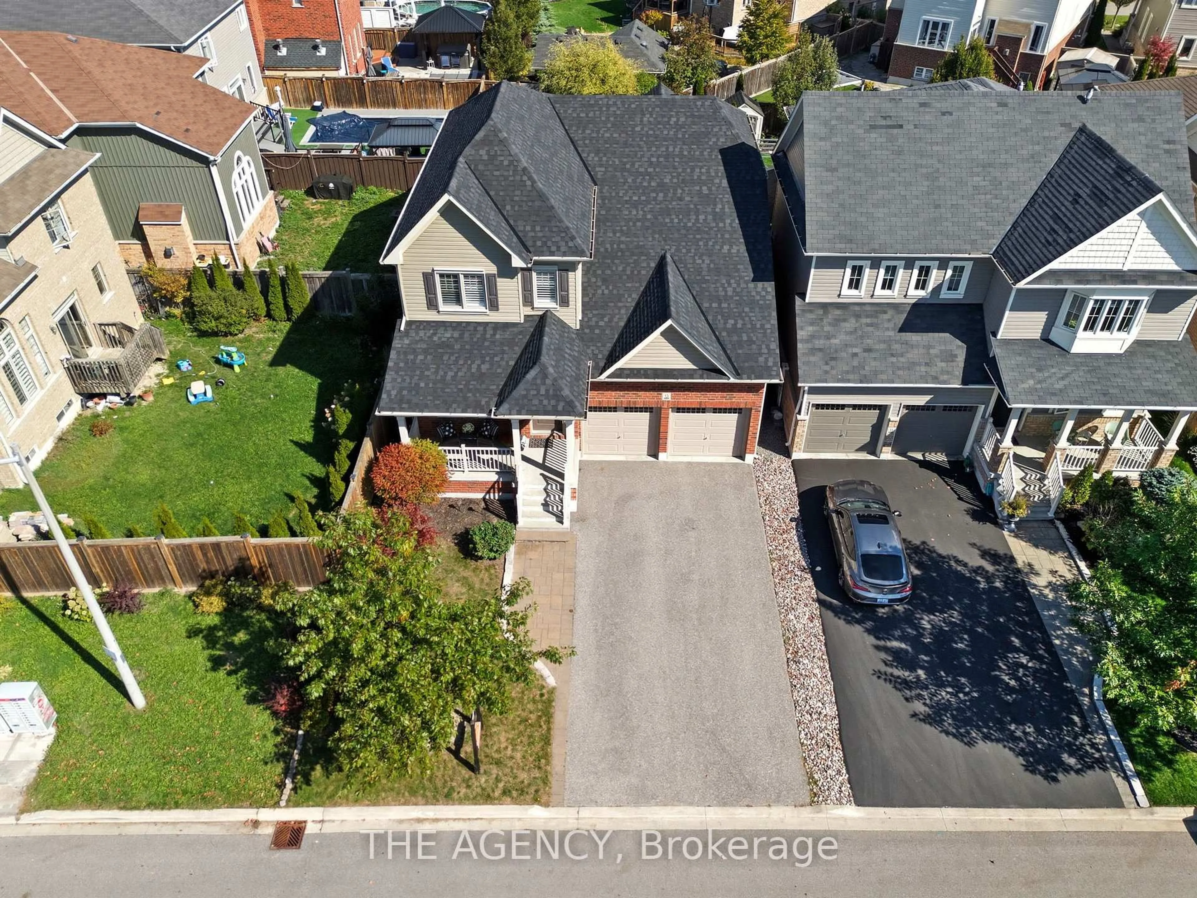 A pic from outside/outdoor area/front of a property/back of a property/a pic from drone, street for 15 Carl Raby St, Clarington Ontario L1C 3K7