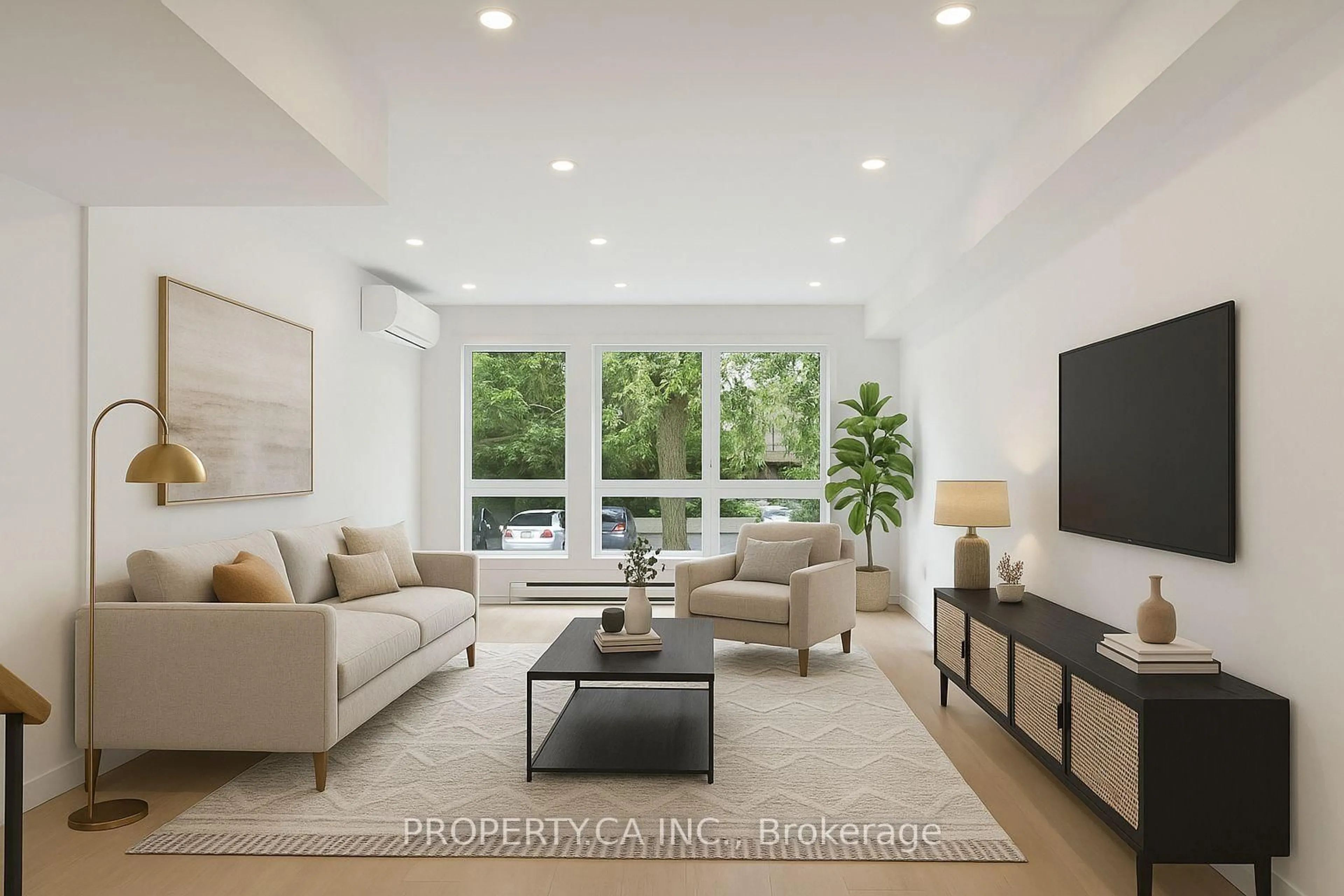 Living room with furniture, unknown for 1209 Queen St #29, Toronto Ontario M4M 3H4