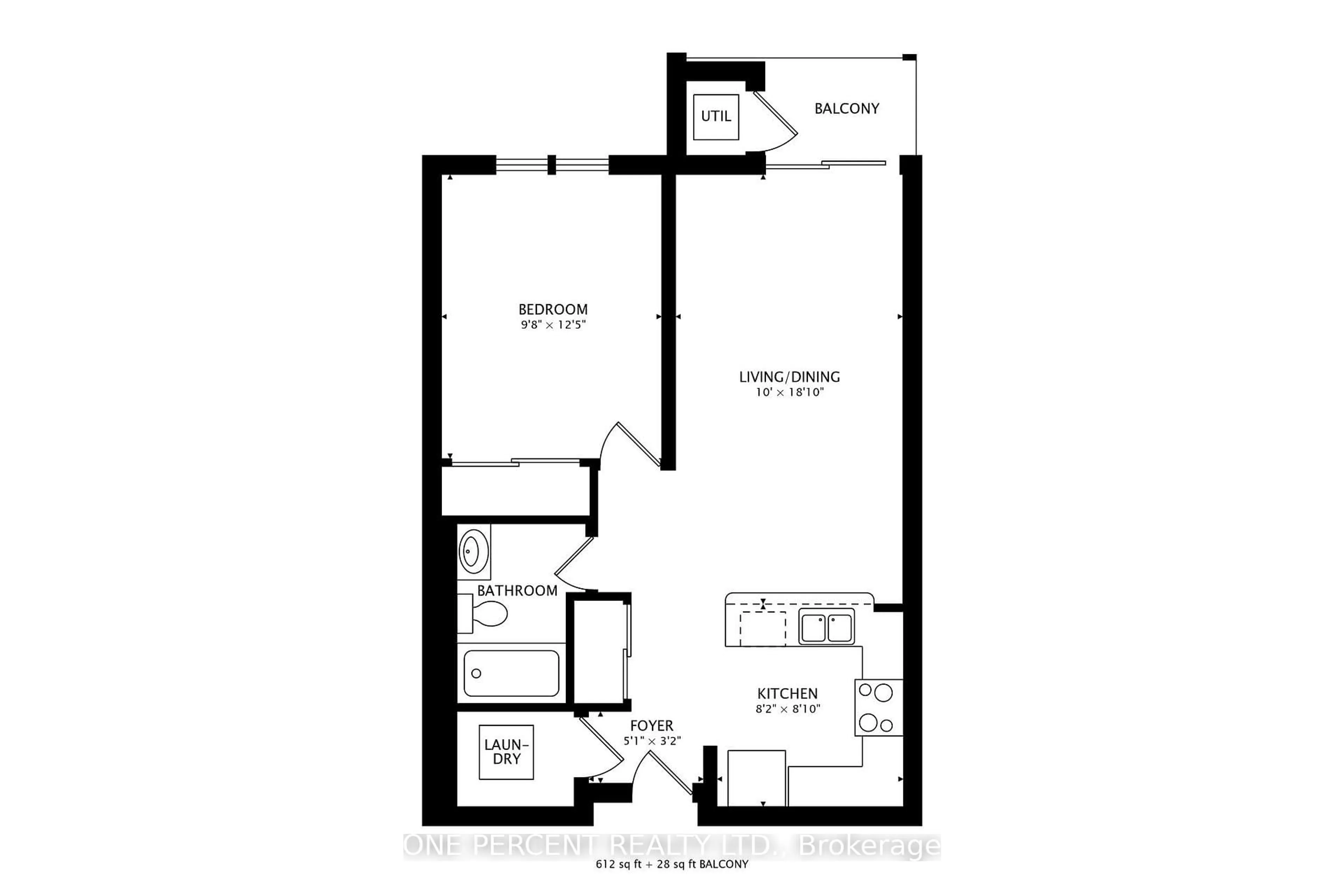 Floor plan for 60 Mendelssohn St #417, Toronto Ontario M1L 0G9