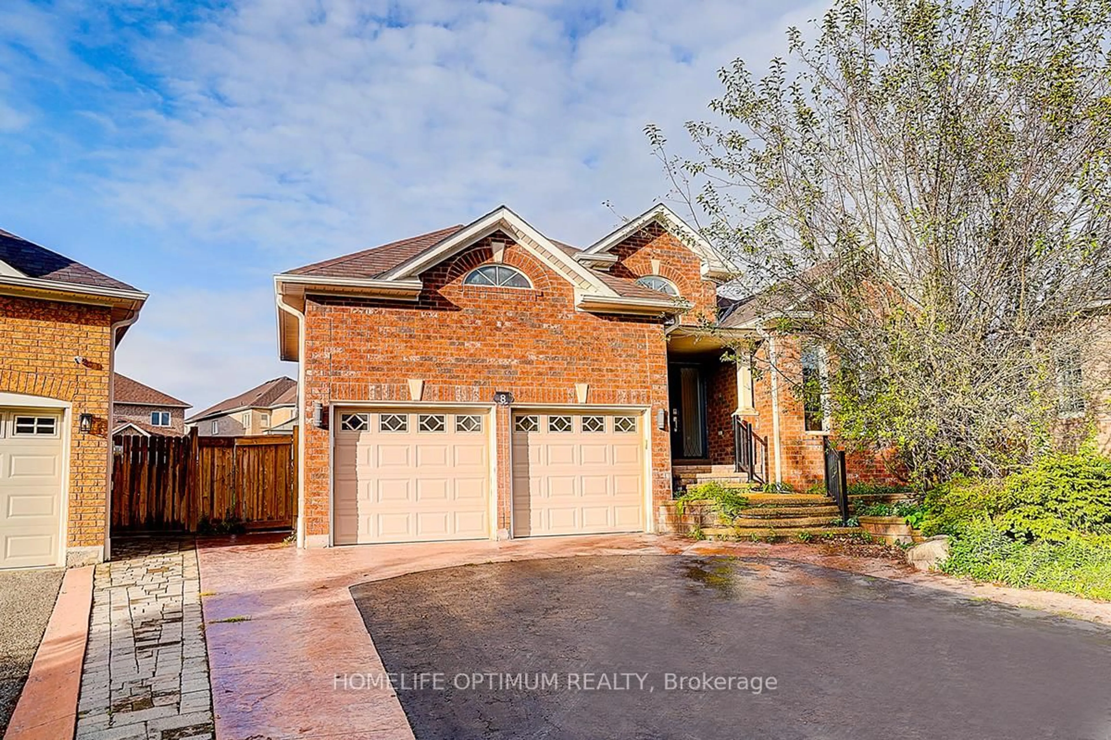 Home with brick exterior material, street for 8 Lone Crt, Ajax Ontario L1T 4J9