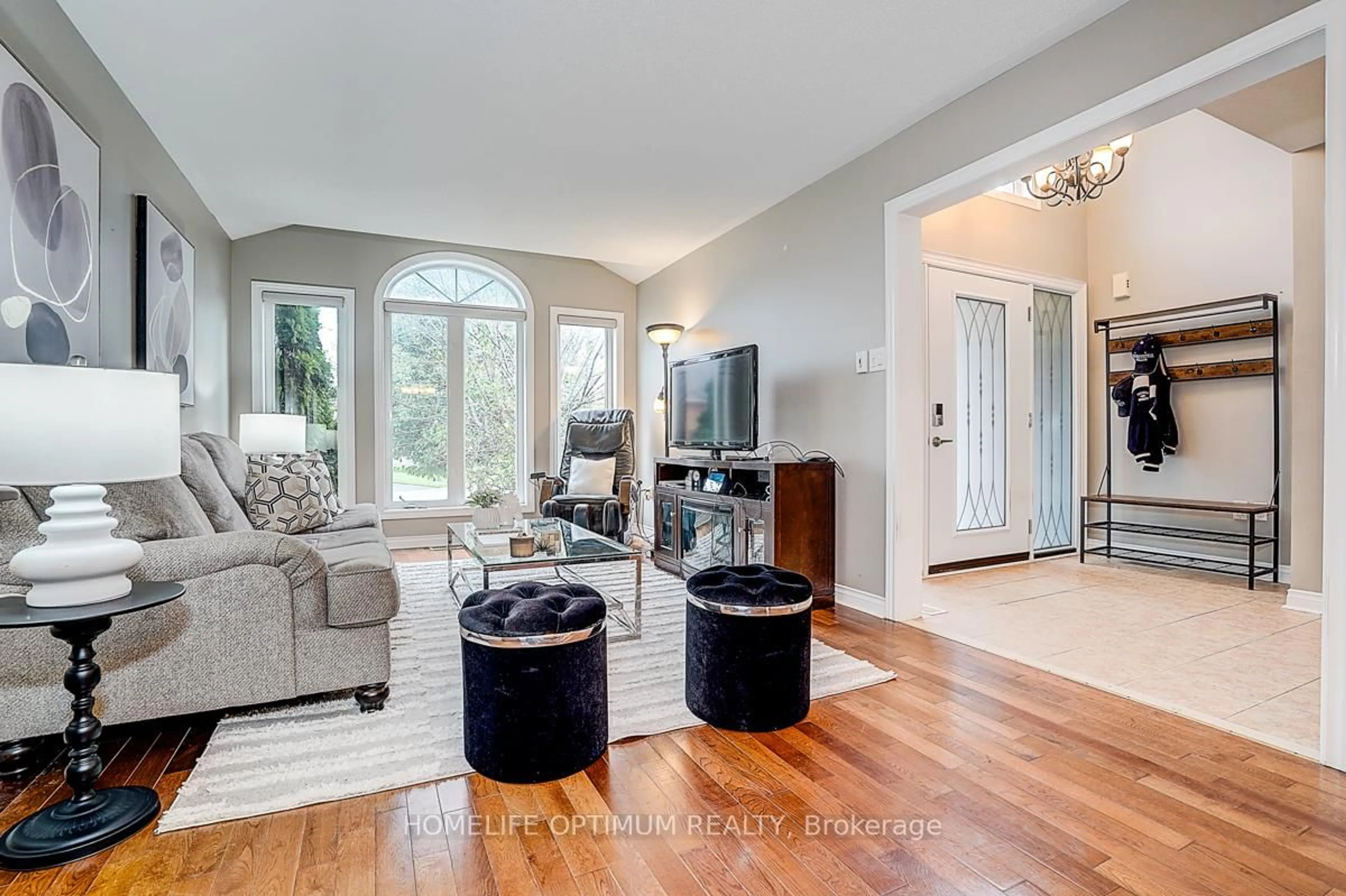 Living room with furniture, unknown for 8 Lone Crt, Ajax Ontario L1T 4J9