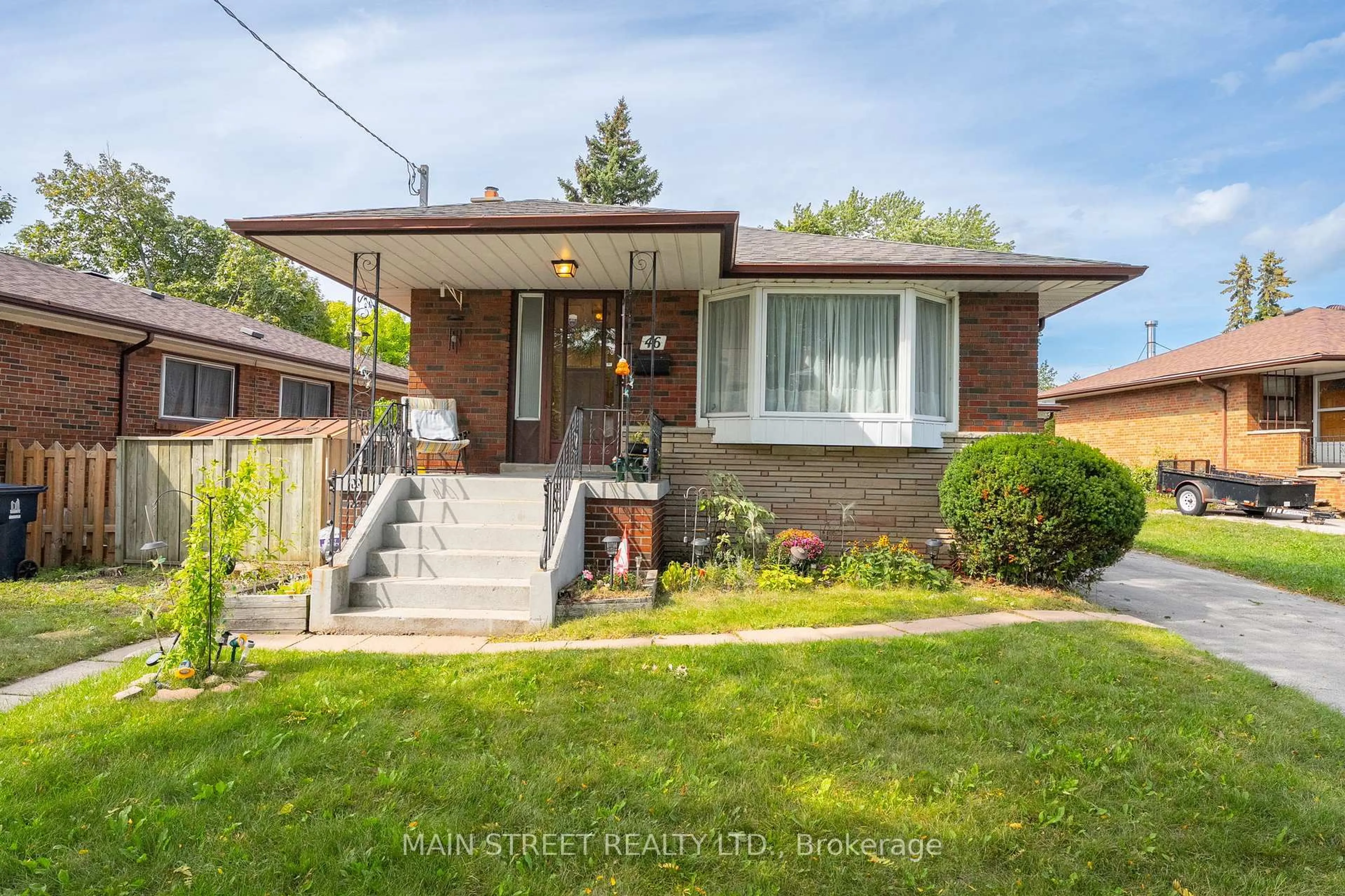 Home with brick exterior material, street for 46 Jarwick Dr, Toronto Ontario M1H 2H3