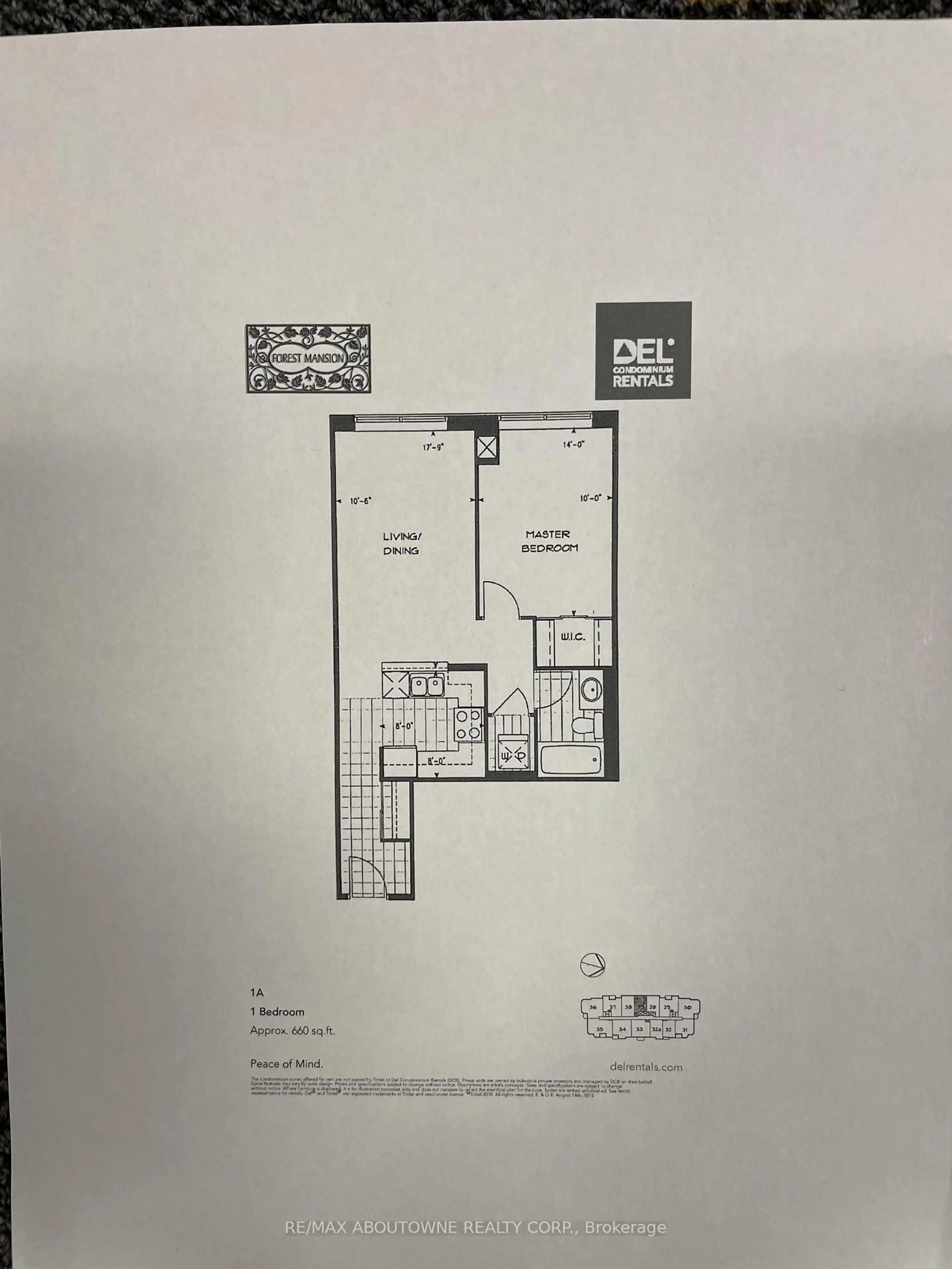 Floor plan for 125 Omni Dr #2239, Toronto Ontario M1P 5A9