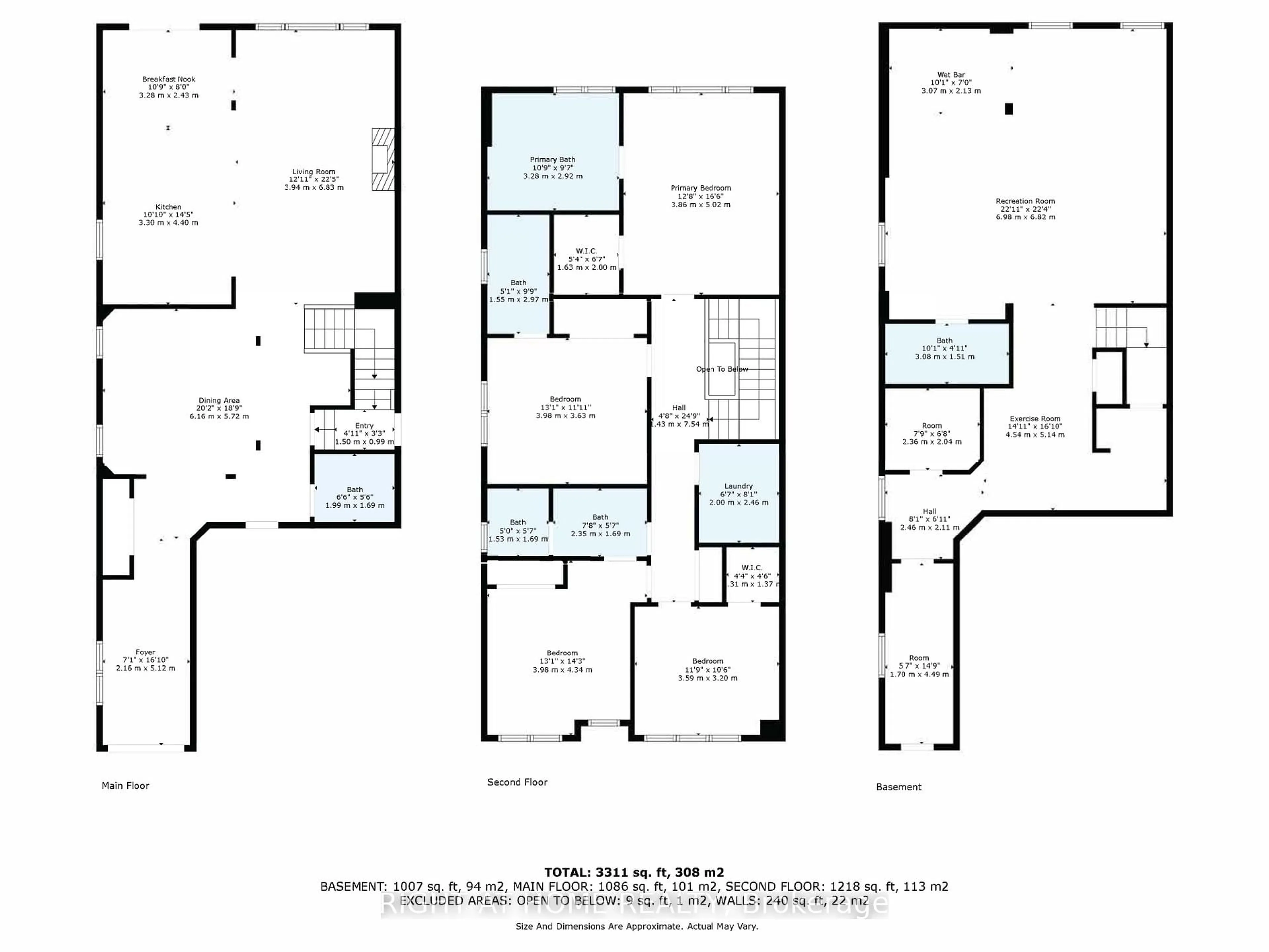 Floor plan for 20b Leafield St, Toronto Ontario M1W 2T2