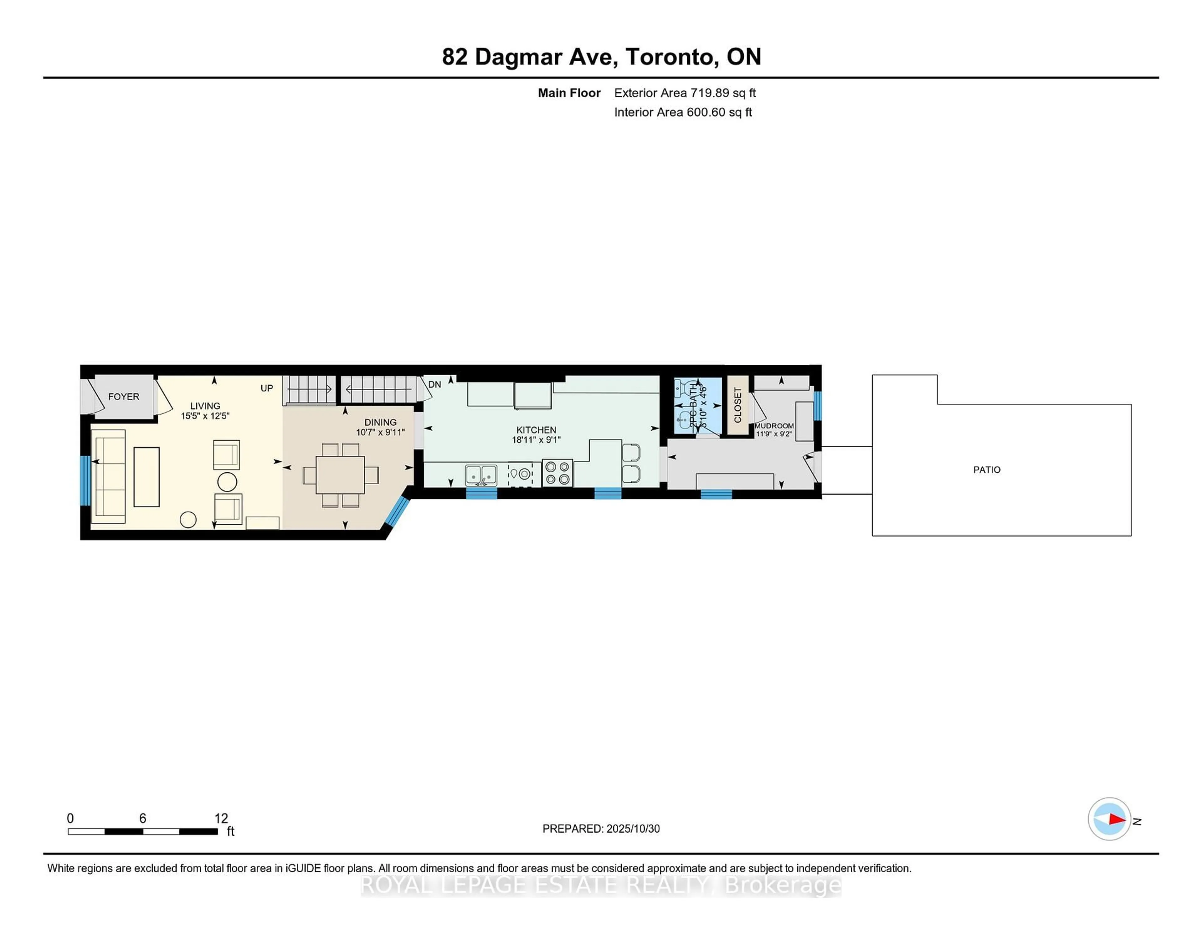 Floor plan for 82 Dagmar Ave, Toronto Ontario M4M 1W1