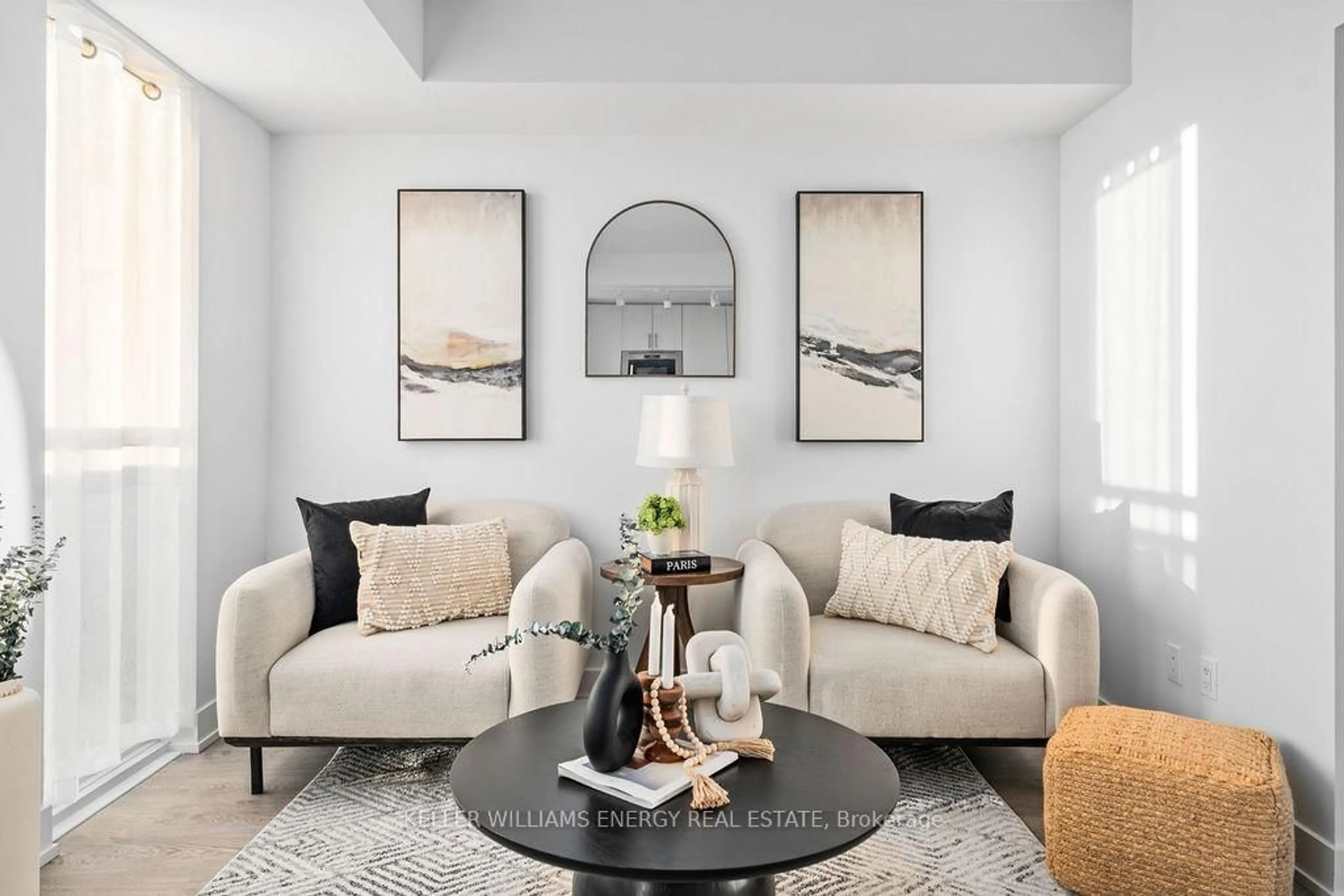 Living room with furniture, unknown for 2550 Simcoe St #2421, Oshawa Ontario L1L 0R5