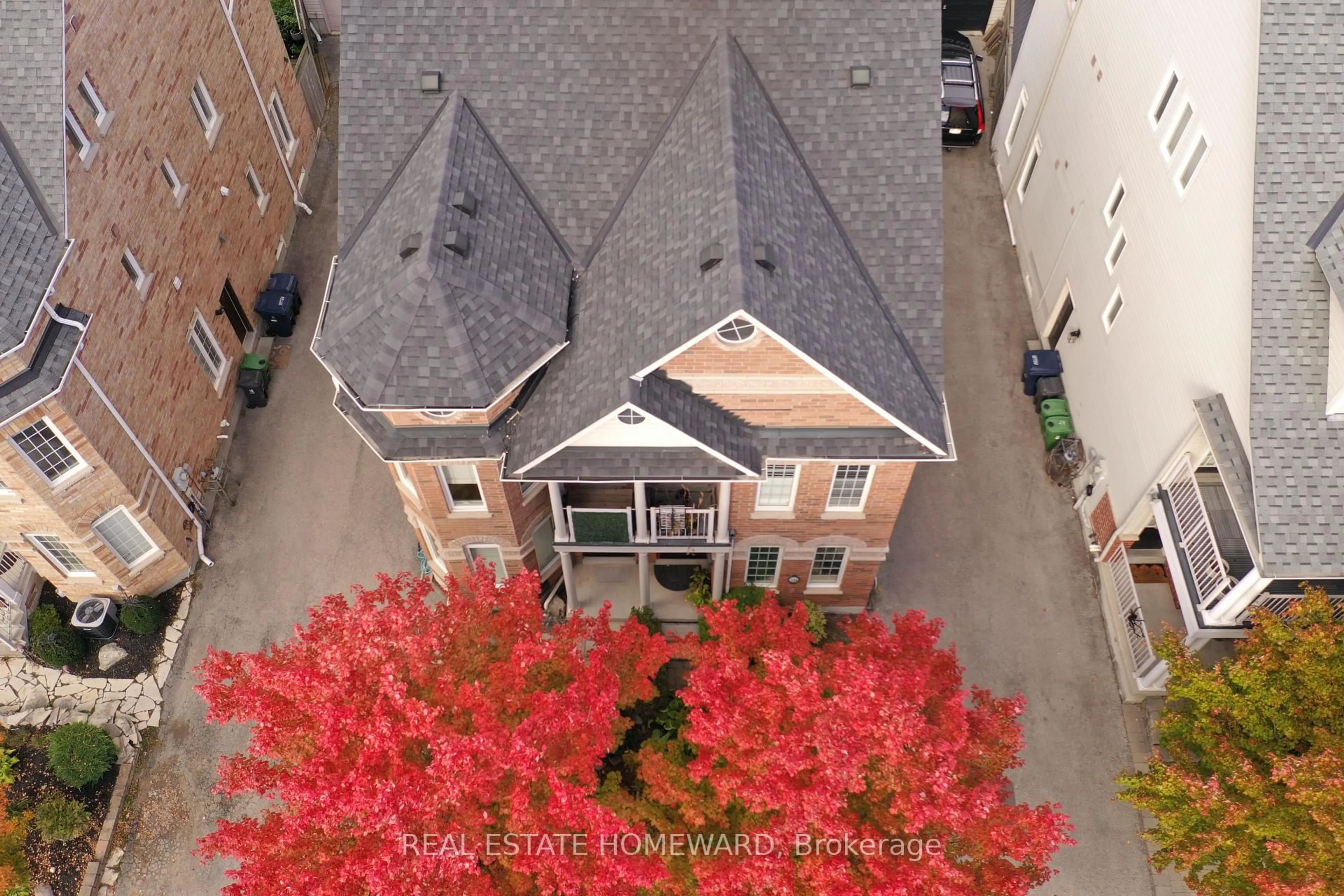 A pic from outside/outdoor area/front of a property/back of a property/a pic from drone, unknown for 76 Whistle Post St, Toronto Ontario M4E 3W8