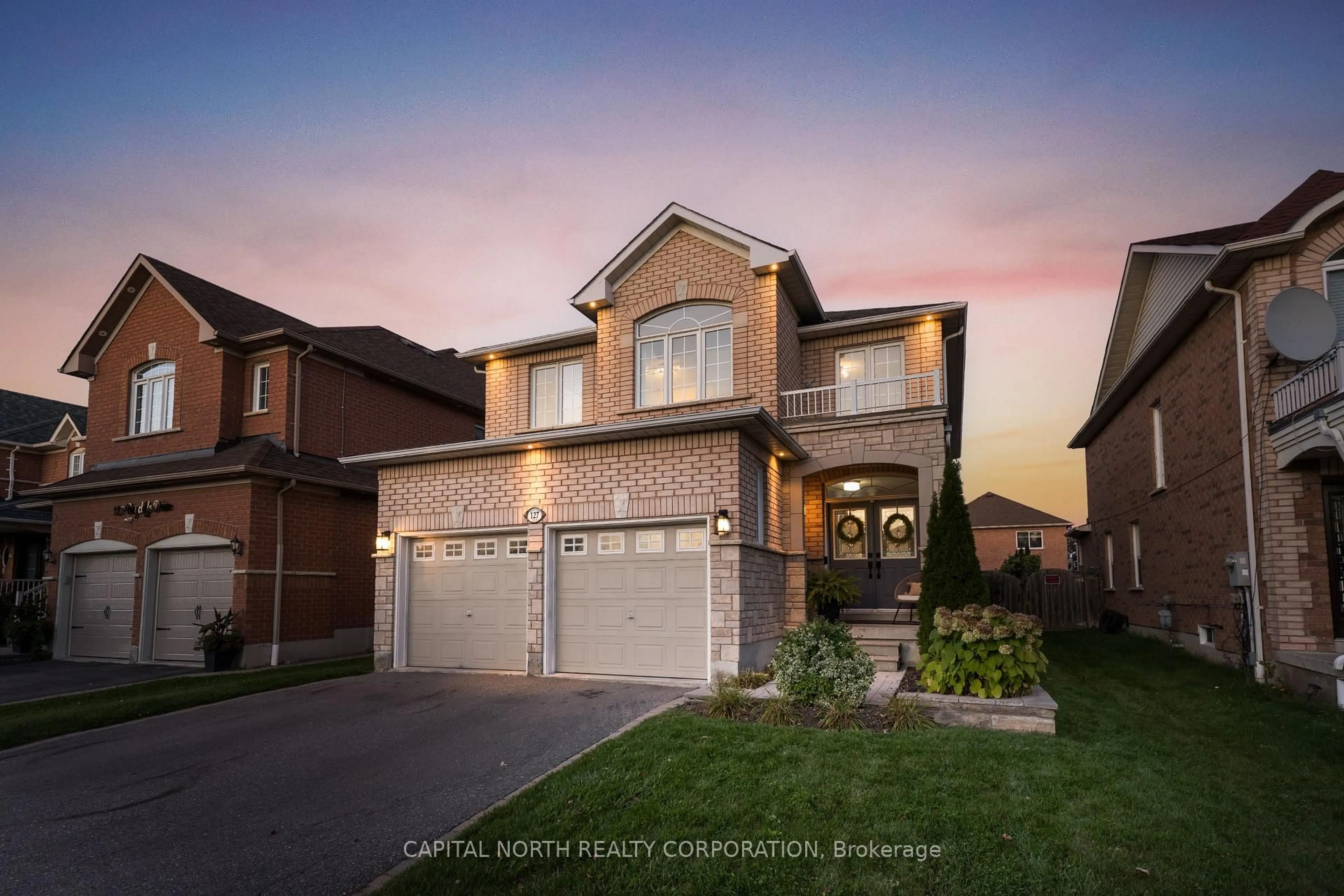 Home with brick exterior material, street for 127 Baycliffe Dr, Whitby Ontario L1P 1V5