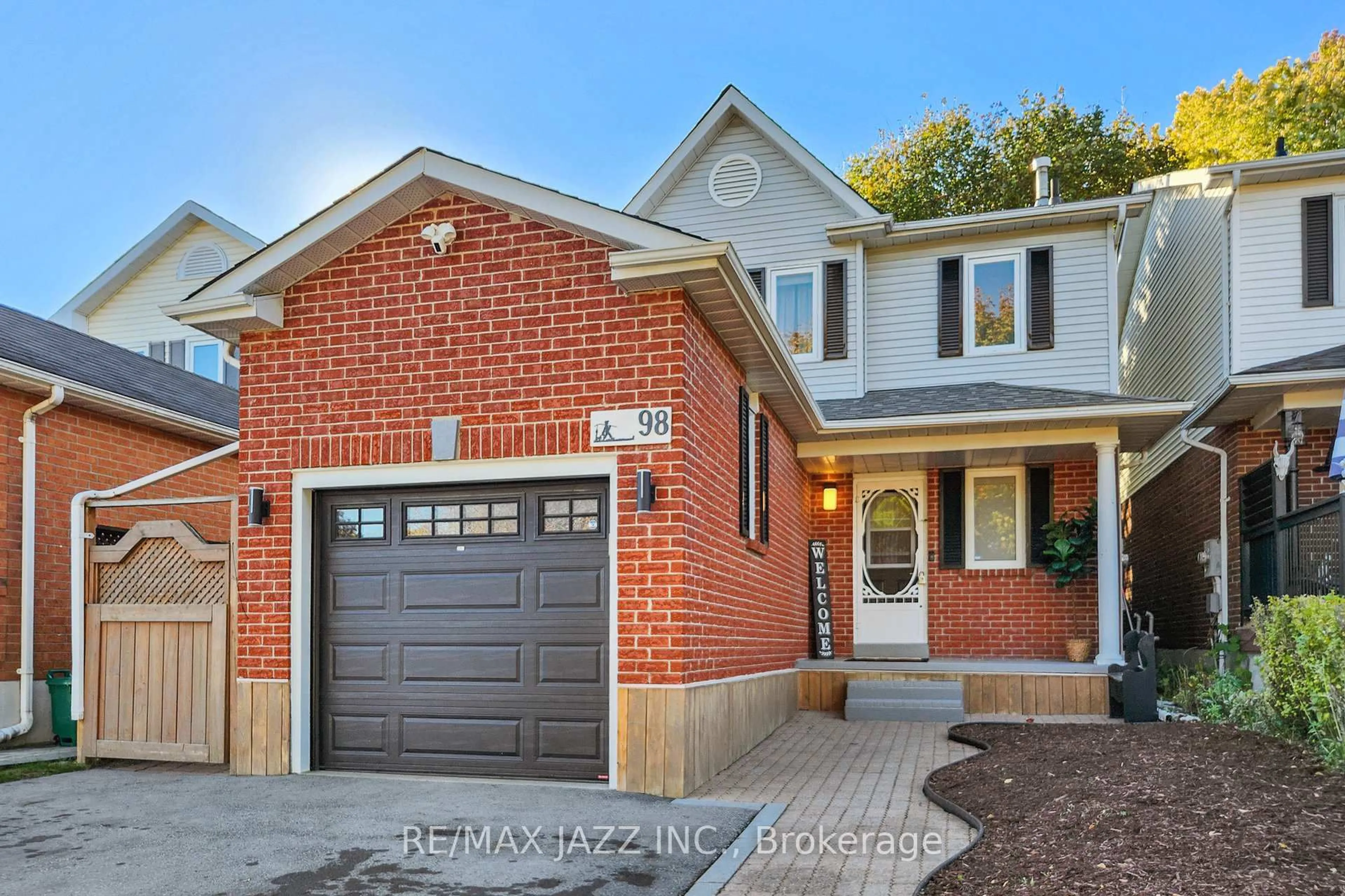 Home with brick exterior material, street for 98 Penfound Dr, Clarington Ontario L1C 4B8