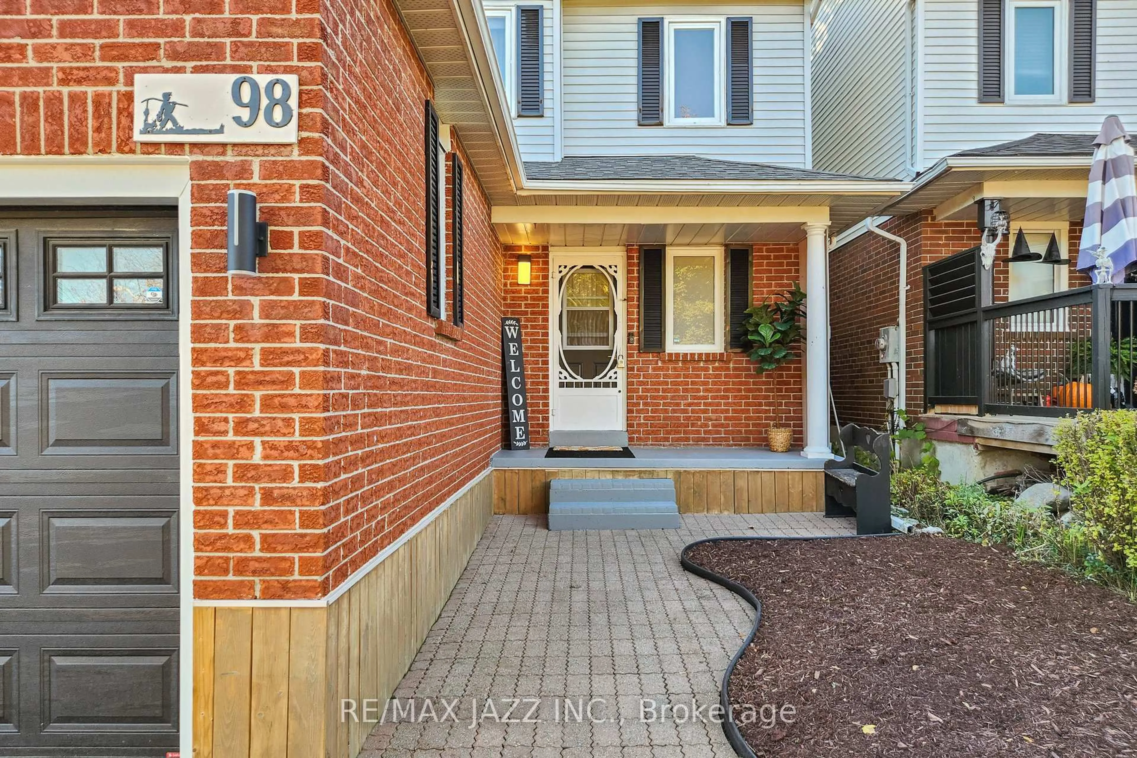Home with brick exterior material, street for 98 Penfound Dr, Clarington Ontario L1C 4B8