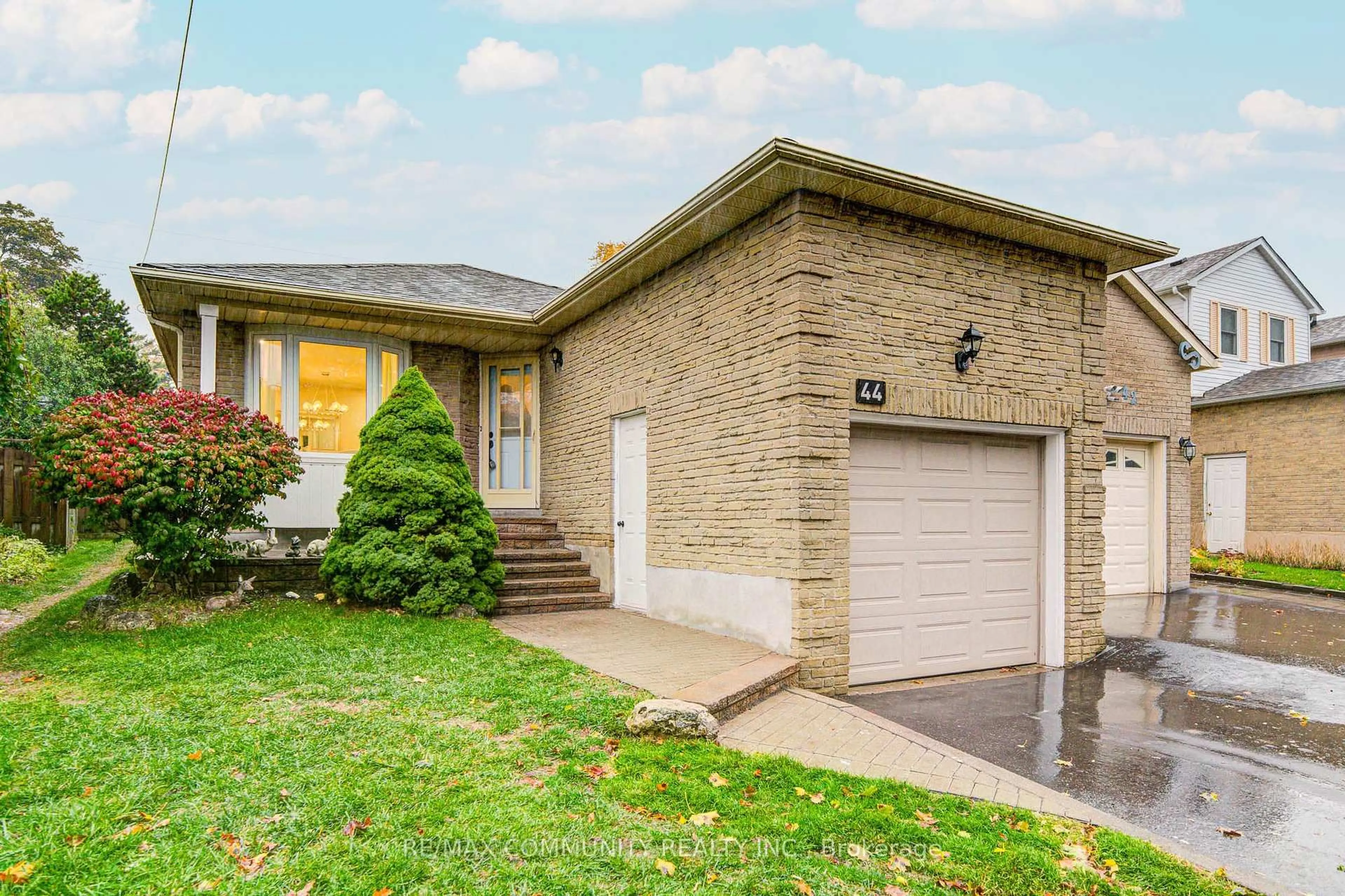 Home with brick exterior material, street for 44 Angus Dr, Ajax Ontario L1S 5C3