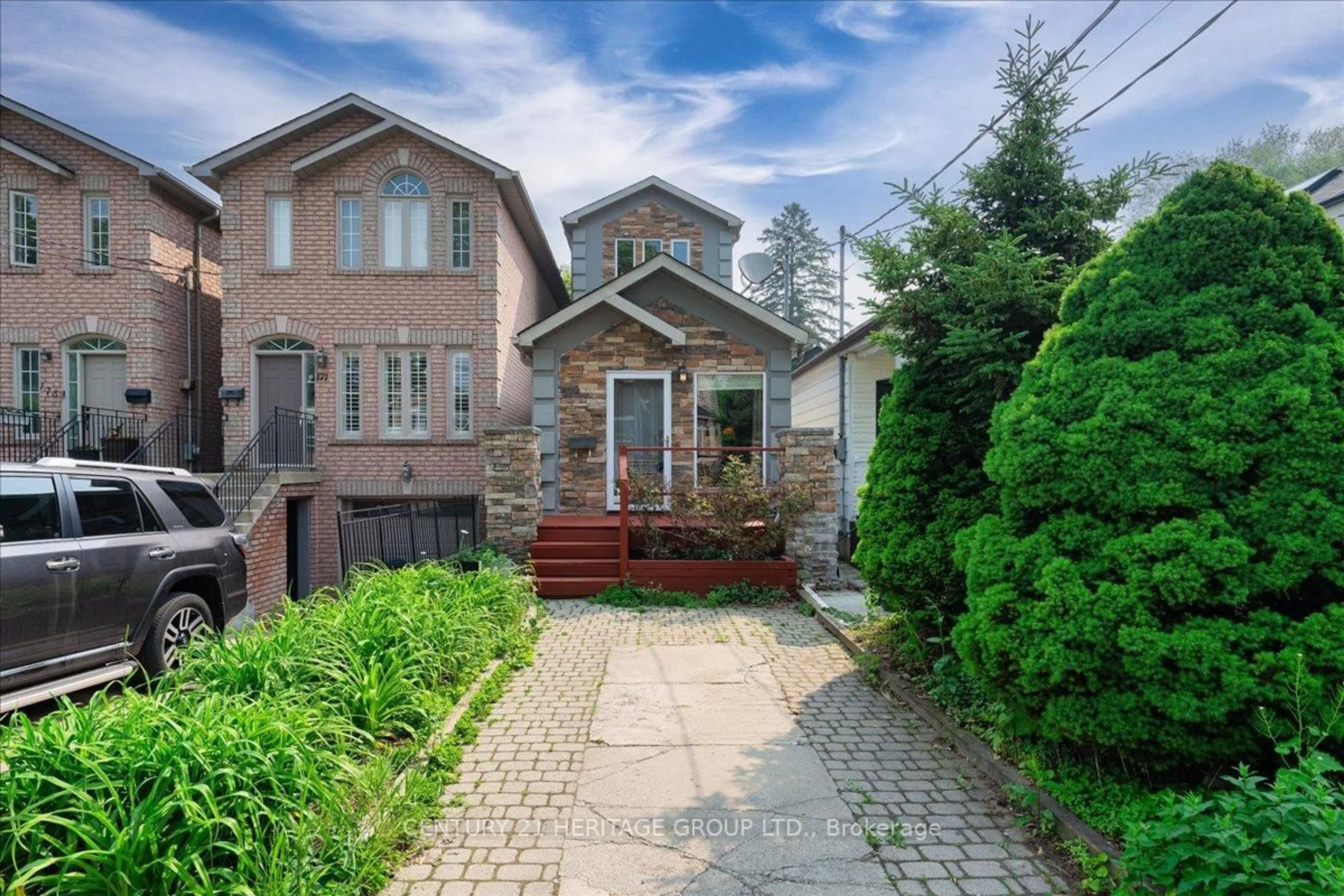 Home with brick exterior material, street for 169 King Edward Ave, Toronto Ontario M4C 5J7