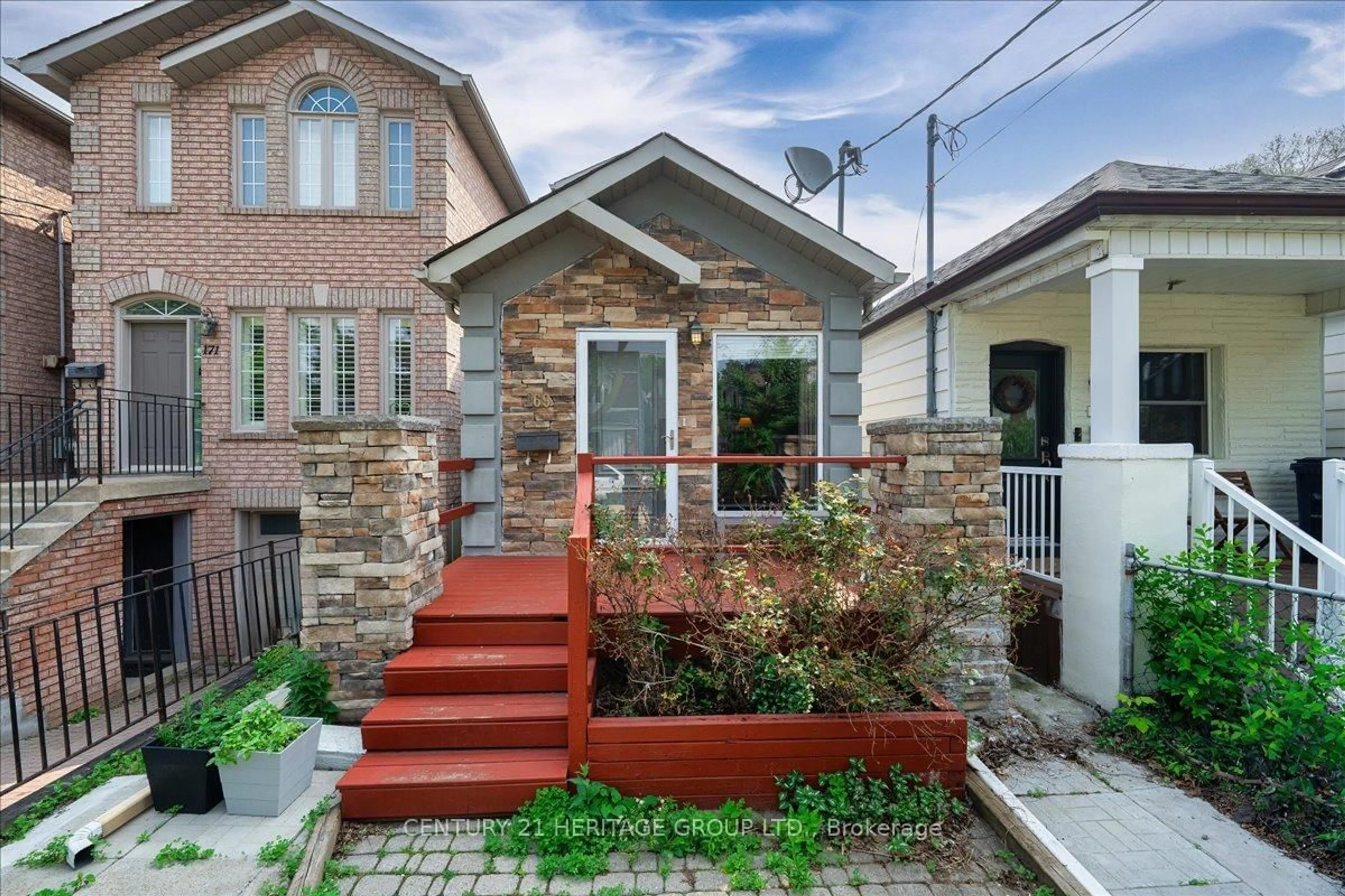 Home with brick exterior material, street for 169 King Edward Ave, Toronto Ontario M4C 5J7