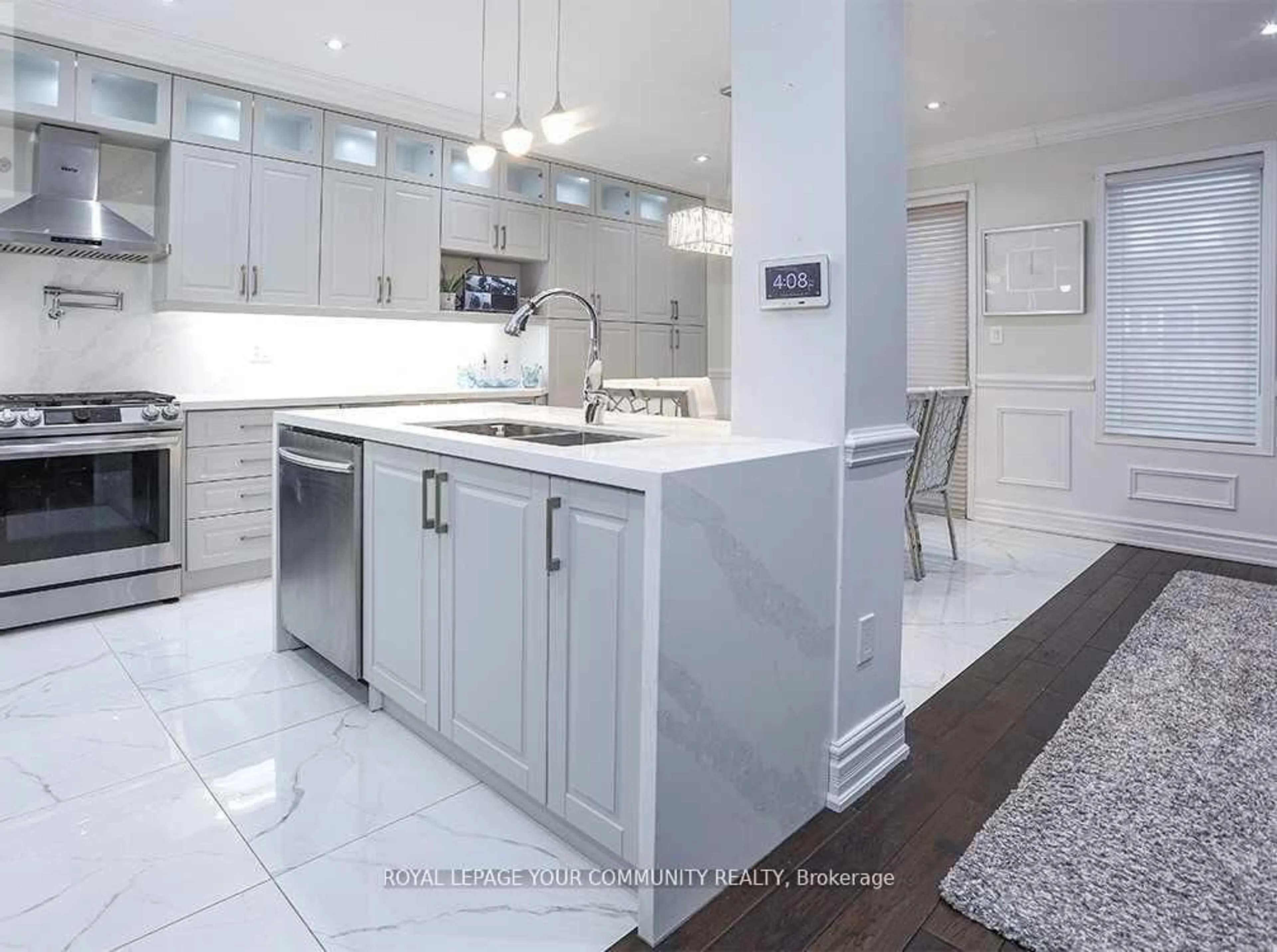 Contemporary kitchen, ceramic/tile floor for 186 cosgrove Dr, Oshawa Ontario L1L 0K5