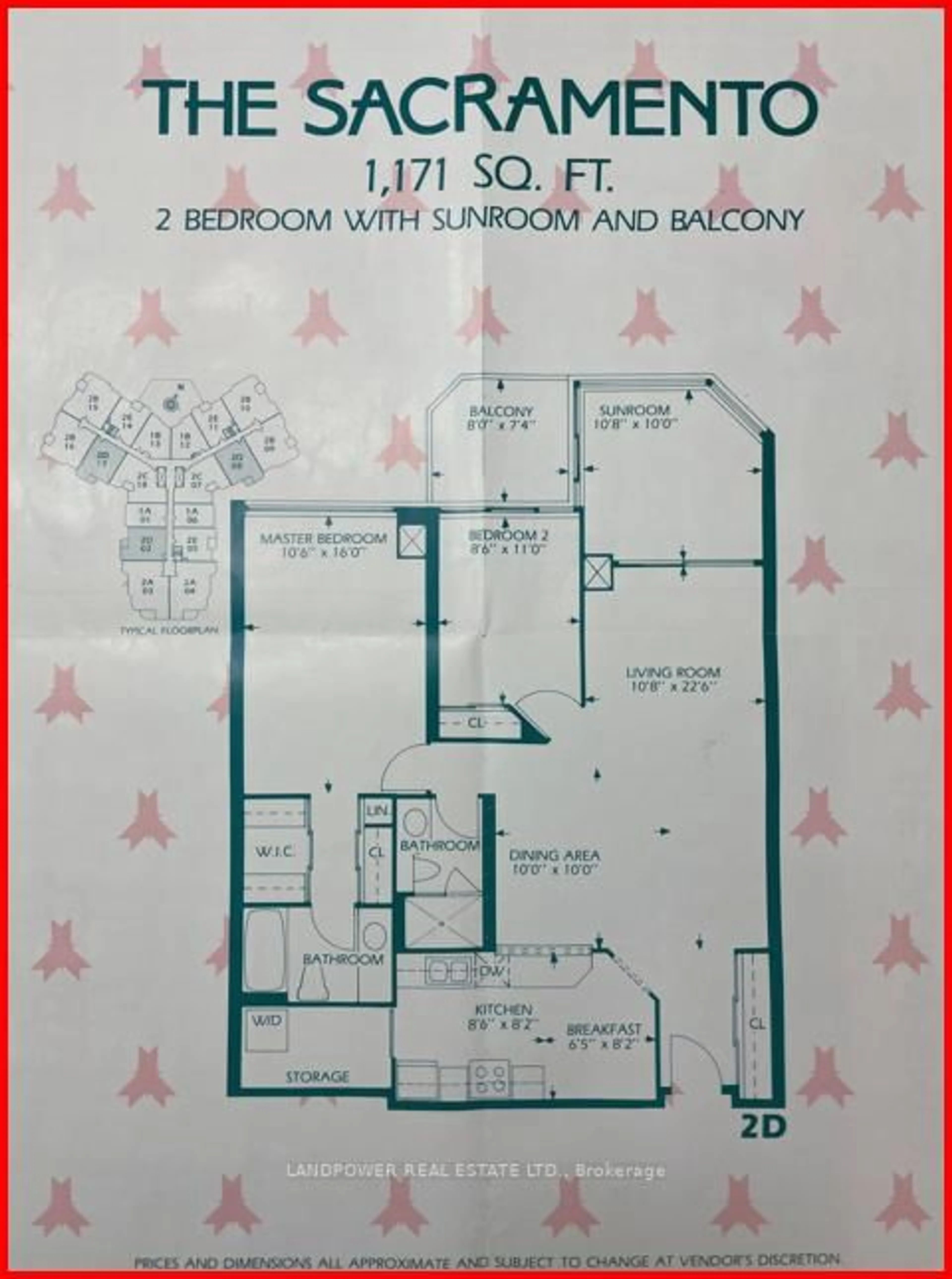 Floor plan for 175 Bamburgh Circ #Ph08, Toronto Ontario M1W 3X8