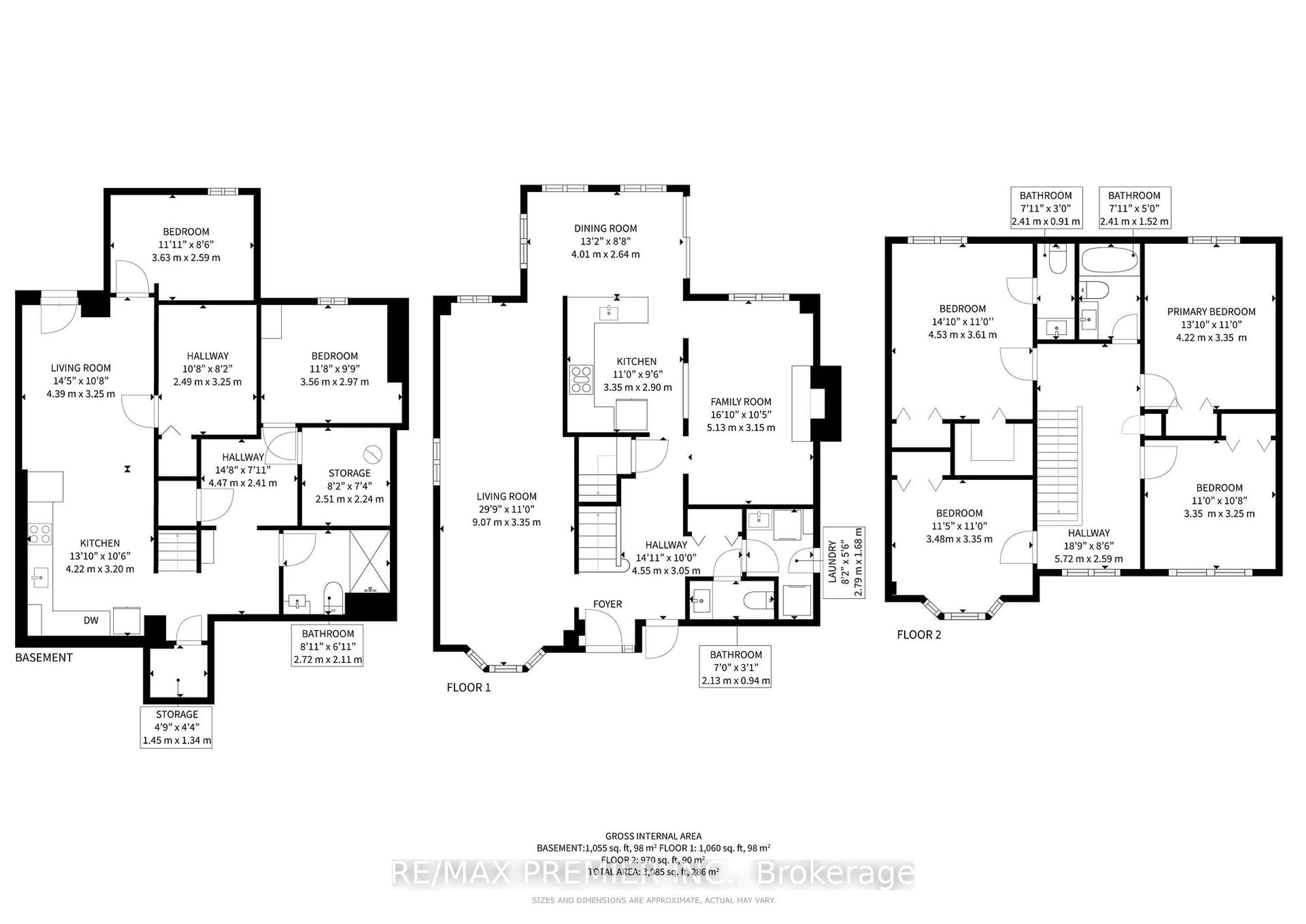 Floor plan for 40 Stafford Cres, Whitby Ontario L1N 8T6