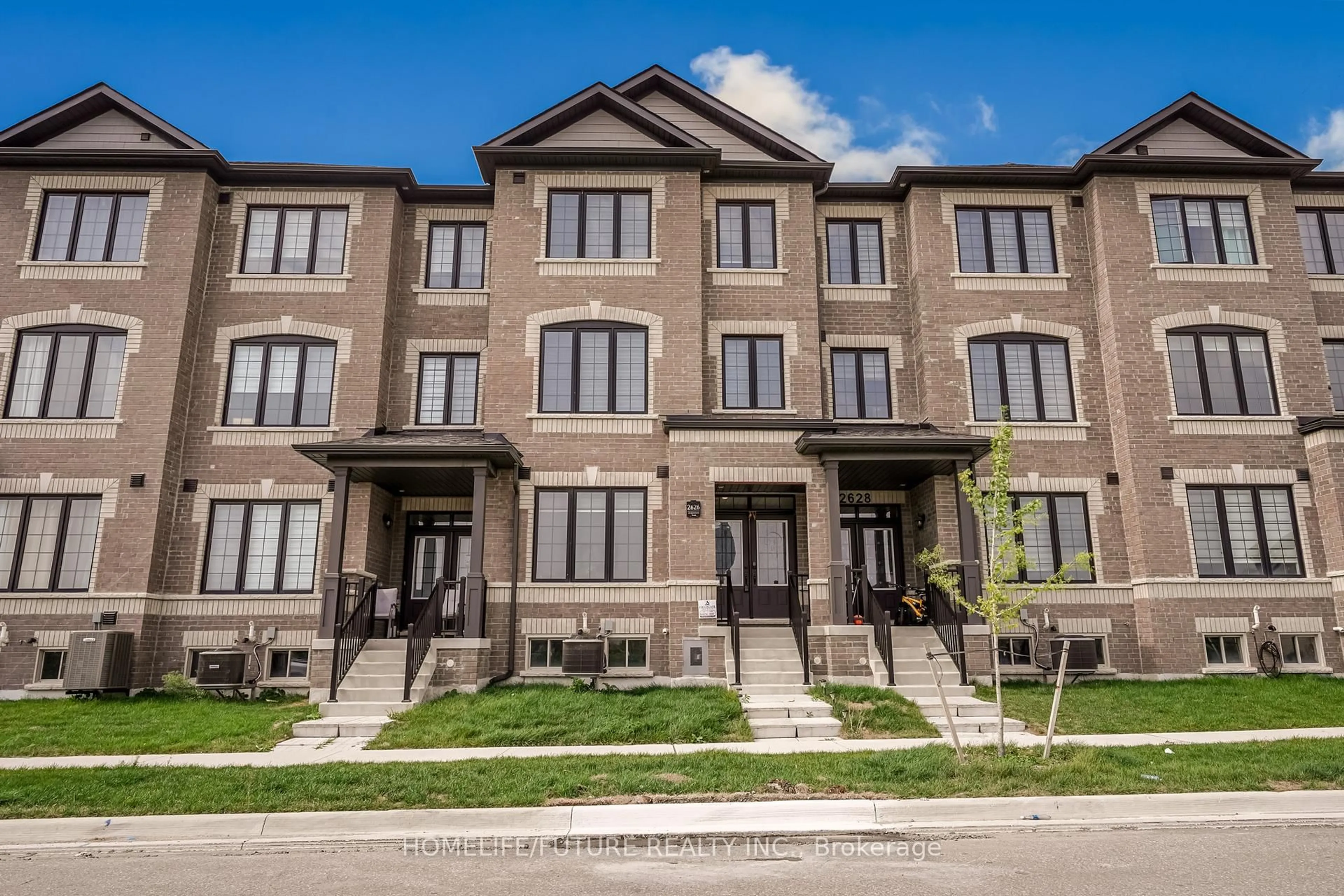 Home with brick exterior material, street for 2626 Delphinium Tr, Pickering Ontario L1X 0M1