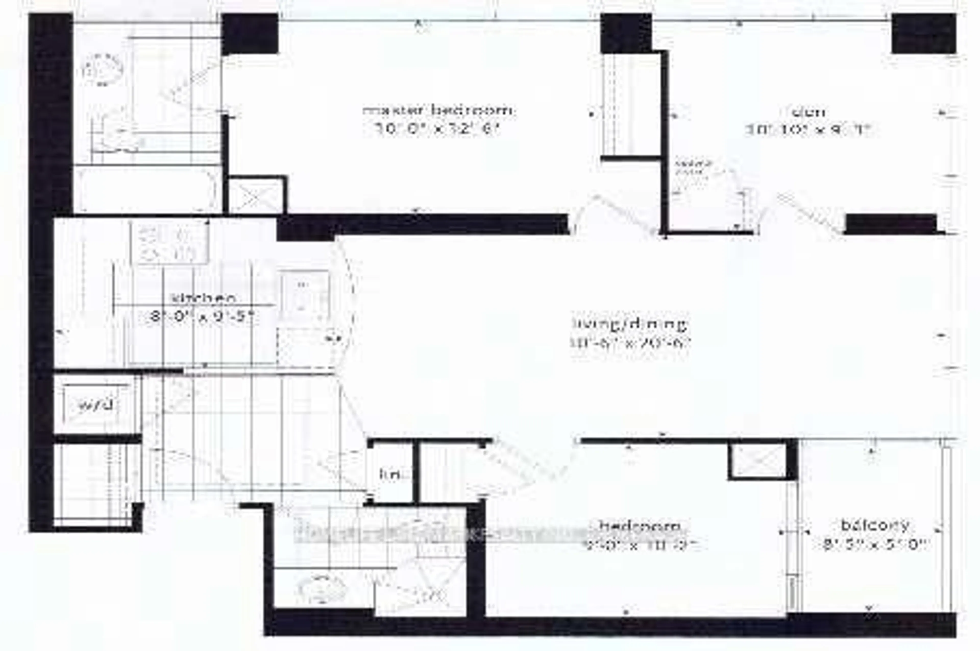 Floor plan for 60 brian harrison Way #1209, Toronto Ontario M1P 5J5