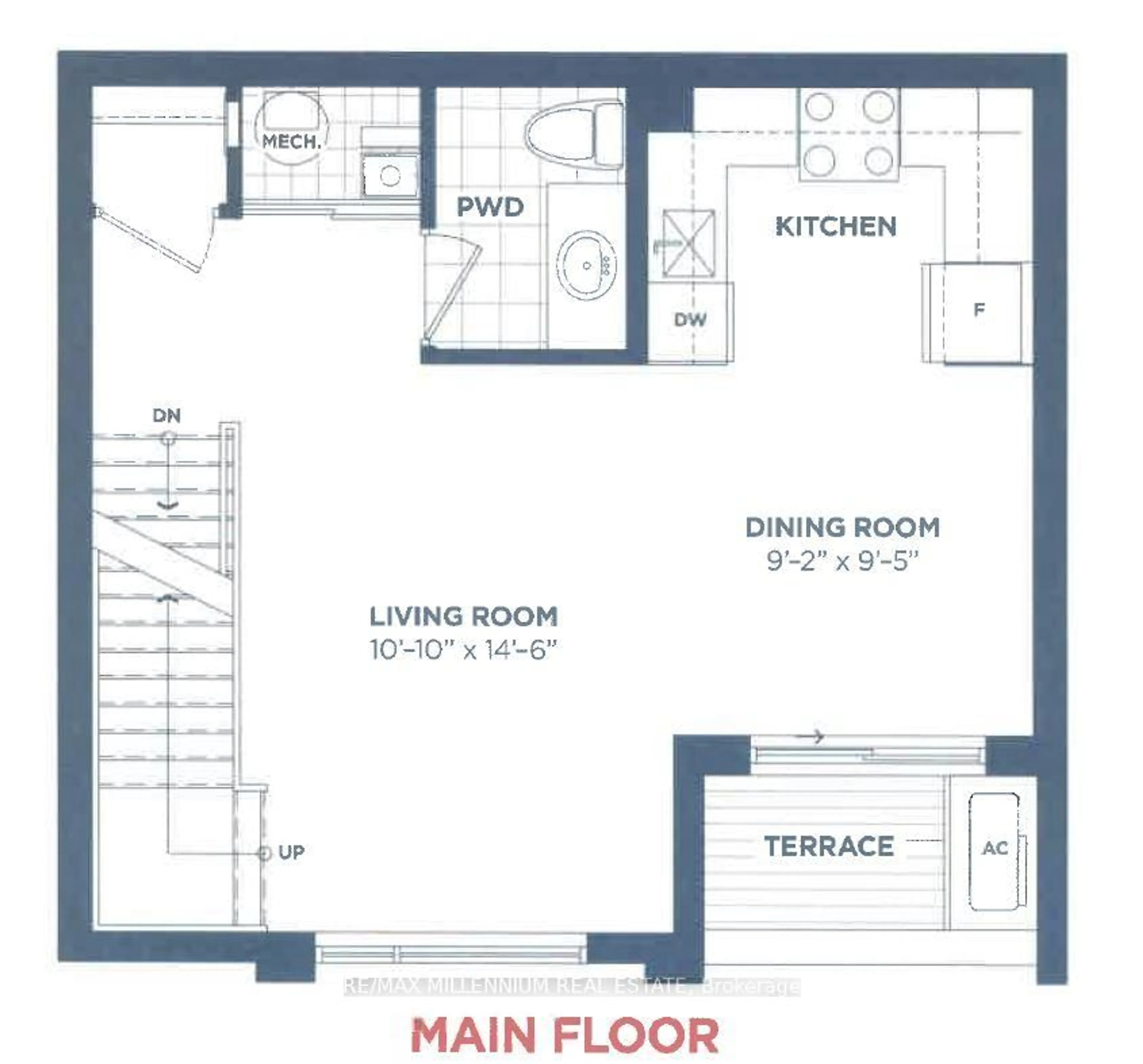 Floor plan for 40 Orchid Place Dr #26, Toronto Ontario M1B 0C4